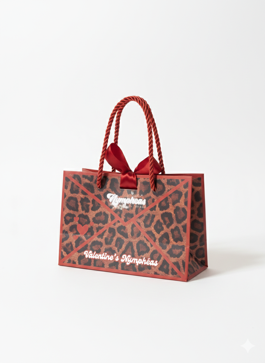 Sac Cadeau Saint-Valentin Nymphéas – Packaging Bijoux Spécial Amour