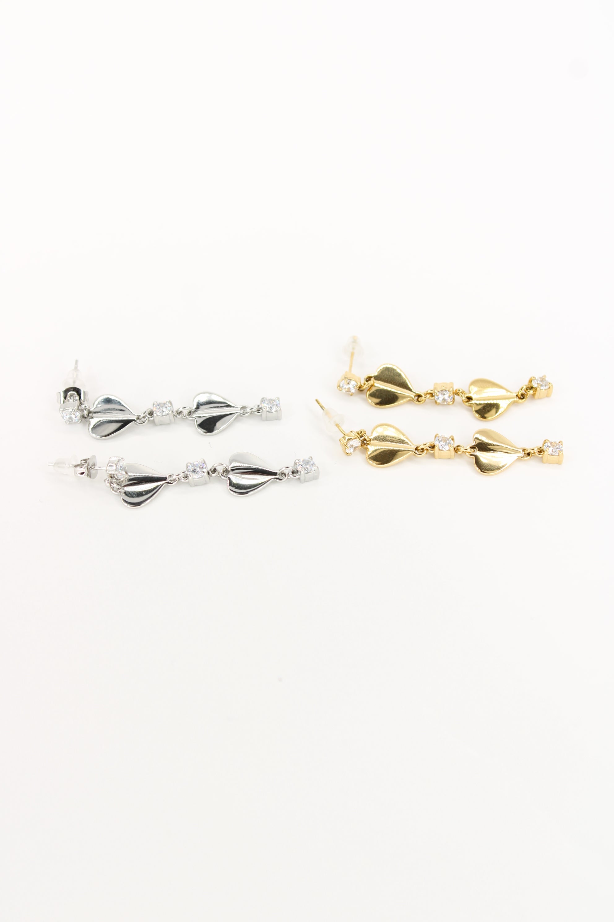 ✨ Boucles d'oreilles Amoria - Boucles Coeurs Élégantes en Acier Inoxydable