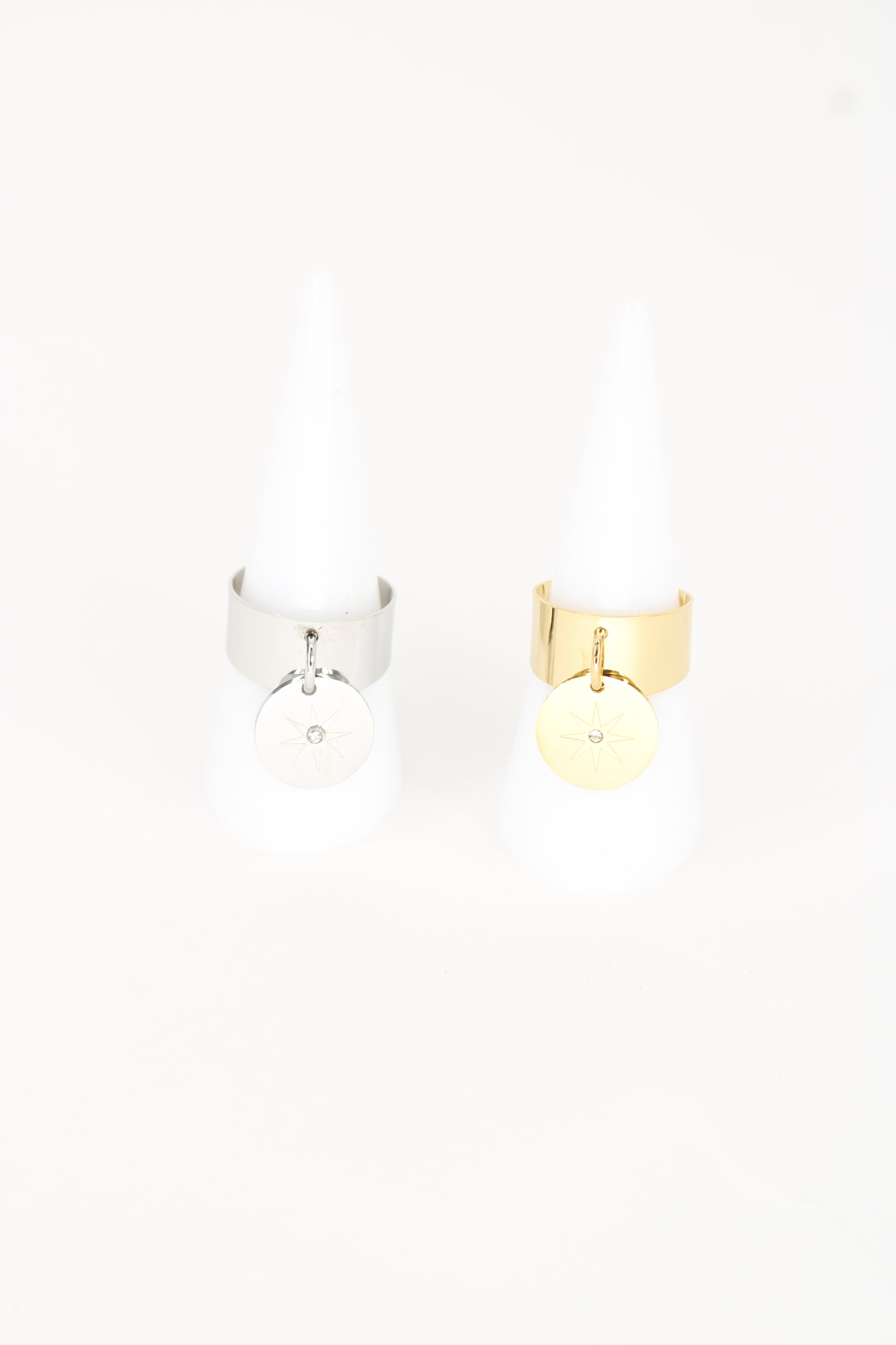 Bague Soleia – Soleil & Strass, Bague Femme Lumineuse en Acier Inoxydable