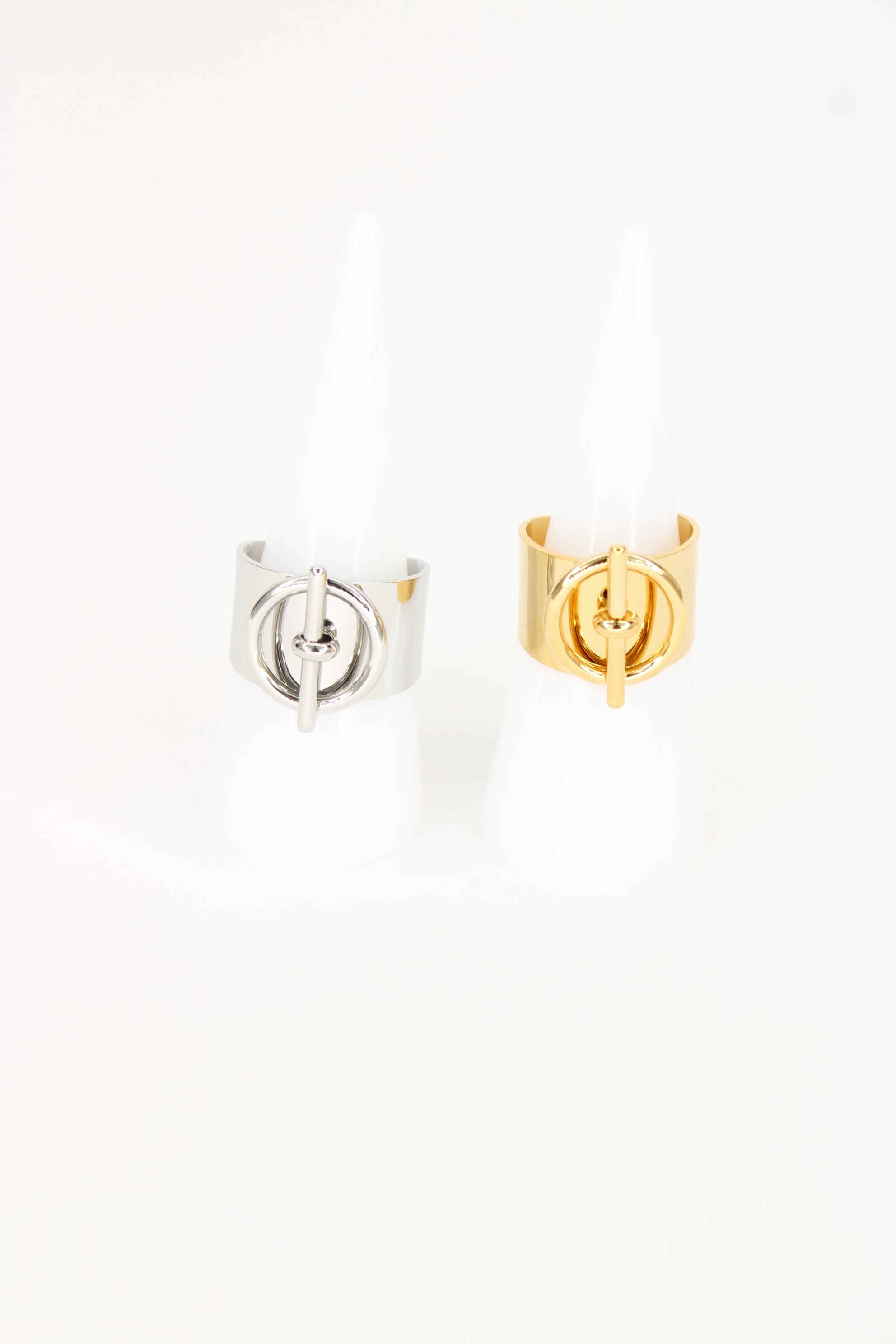 Bague Lénie – Bague Femme Graphique & Moderne en Acier Inoxydable