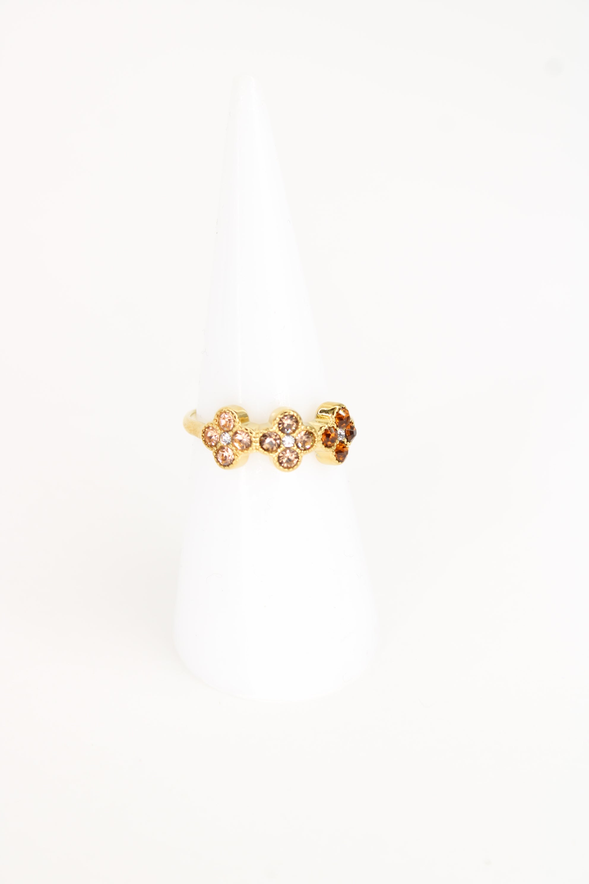 Bague Tessa – Bague Femme Fleurie & Scintillante en Acier Inoxydable