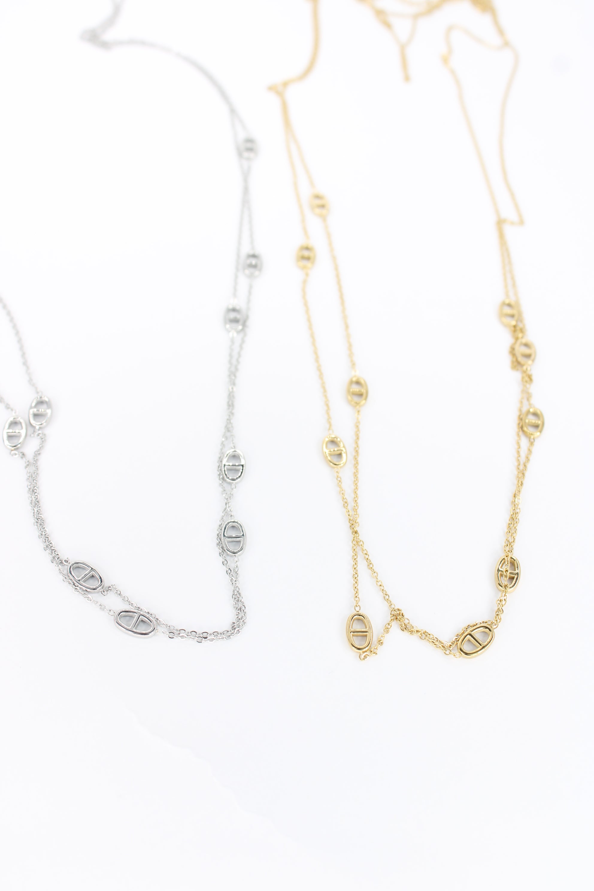 ✨ Collier Soléa – Collier Long à Maillons Ovales Élégants en Acier Inoxydable