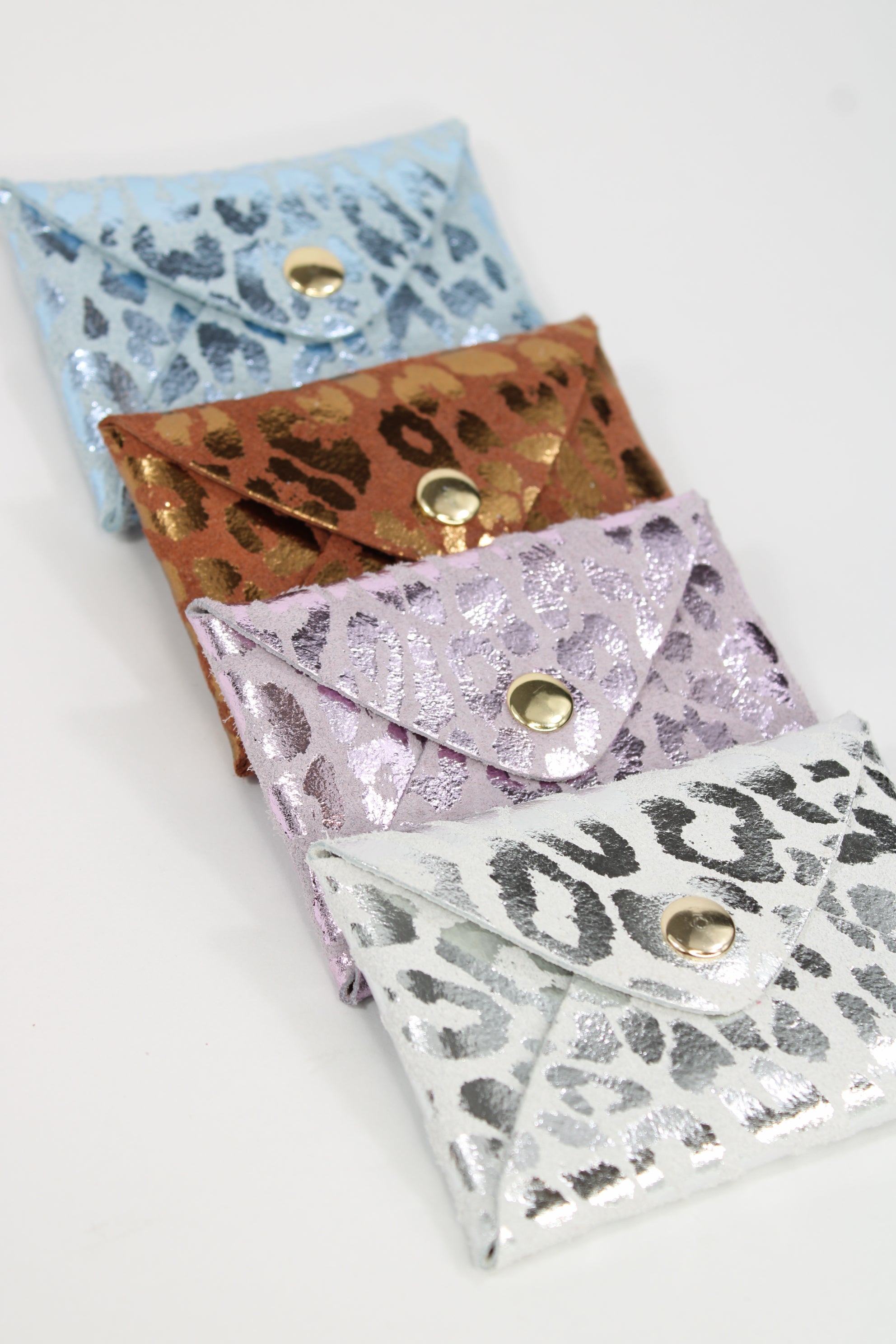 Pochette en cuir Léo