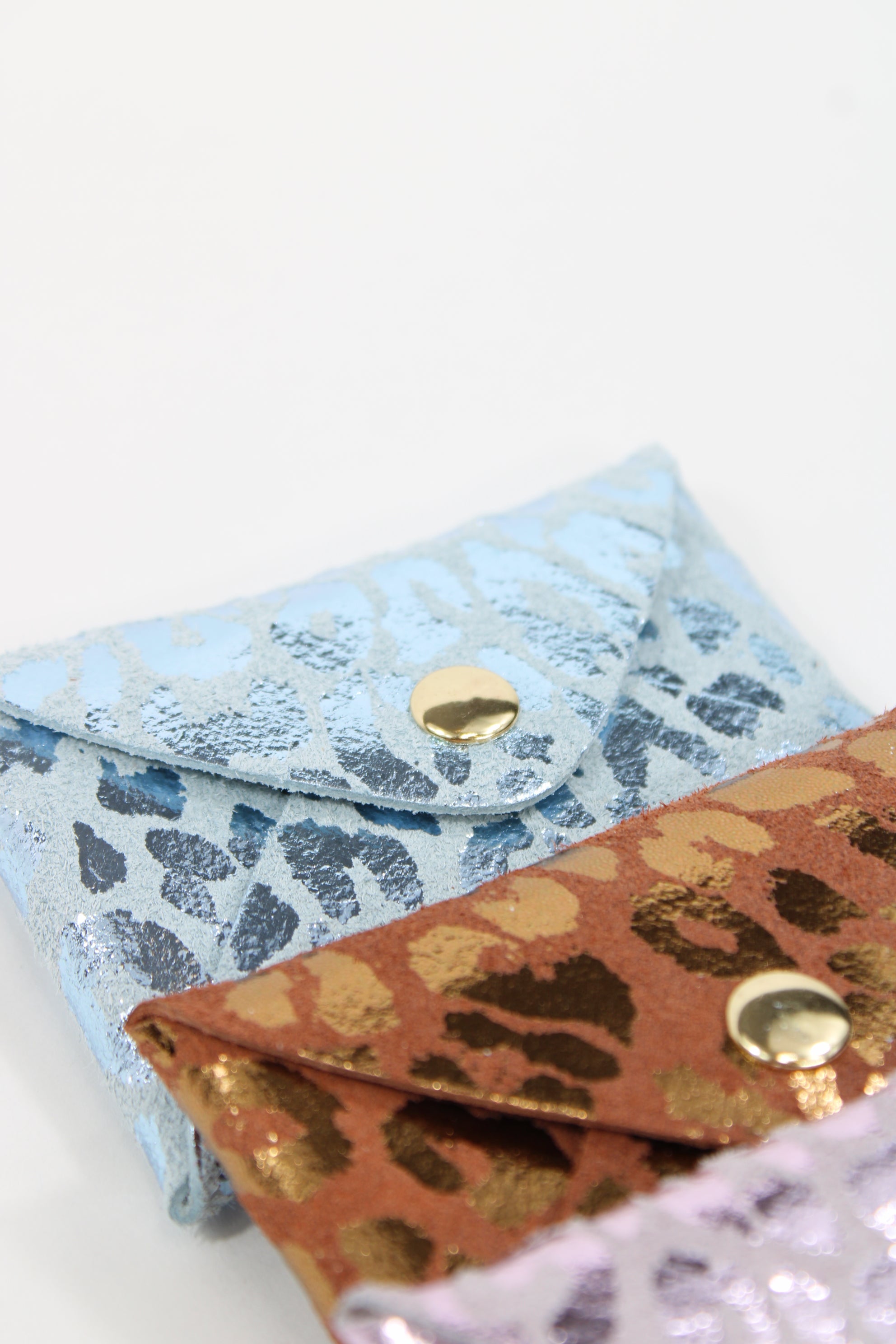 Pochette en cuir Léo