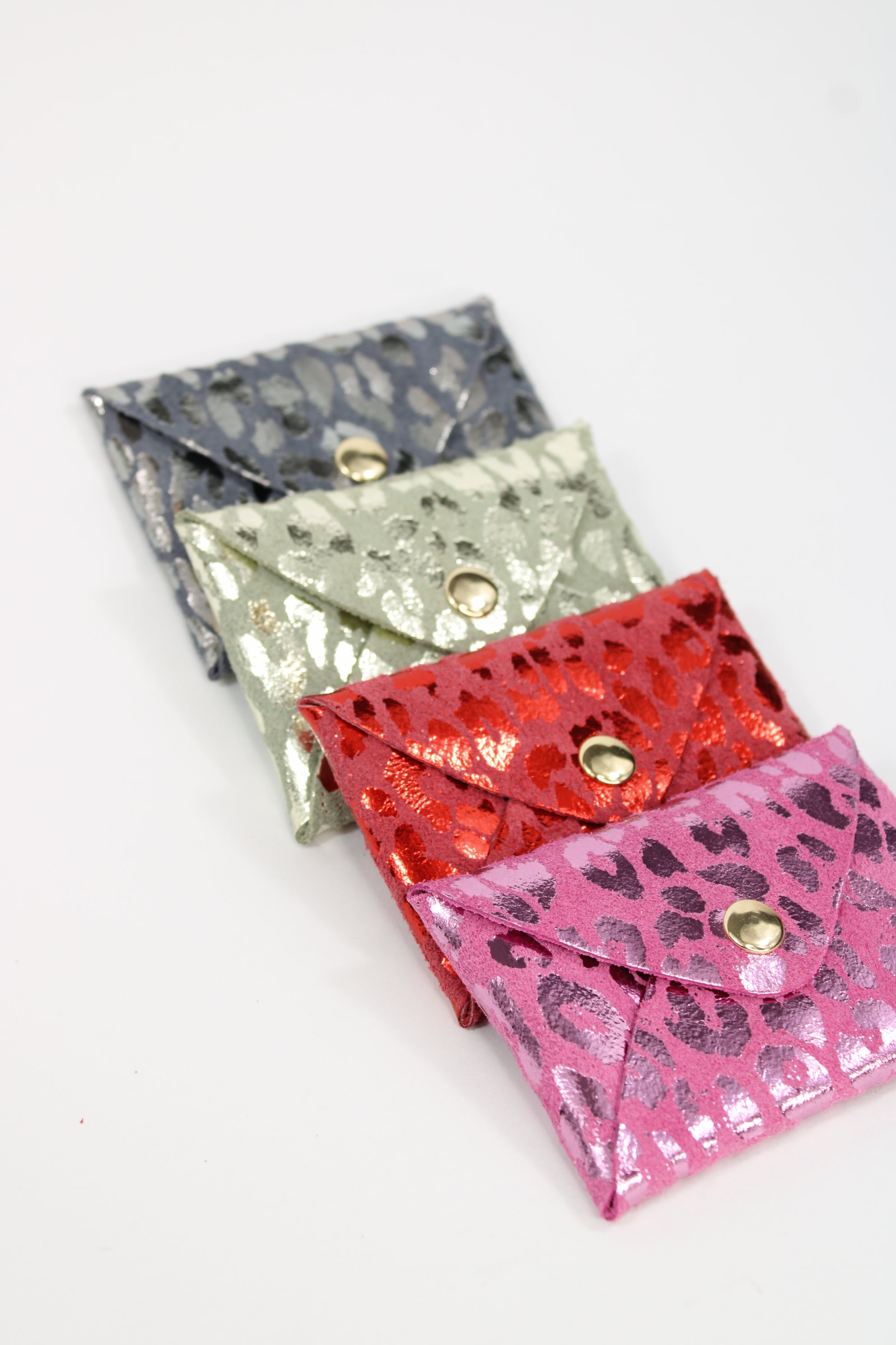 Pochette en cuir Léo