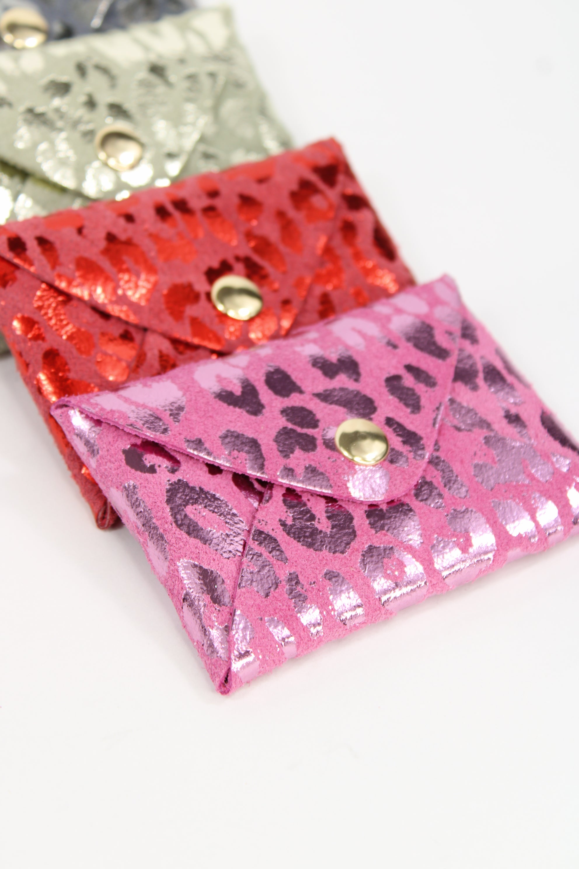 Pochette en cuir Léo
