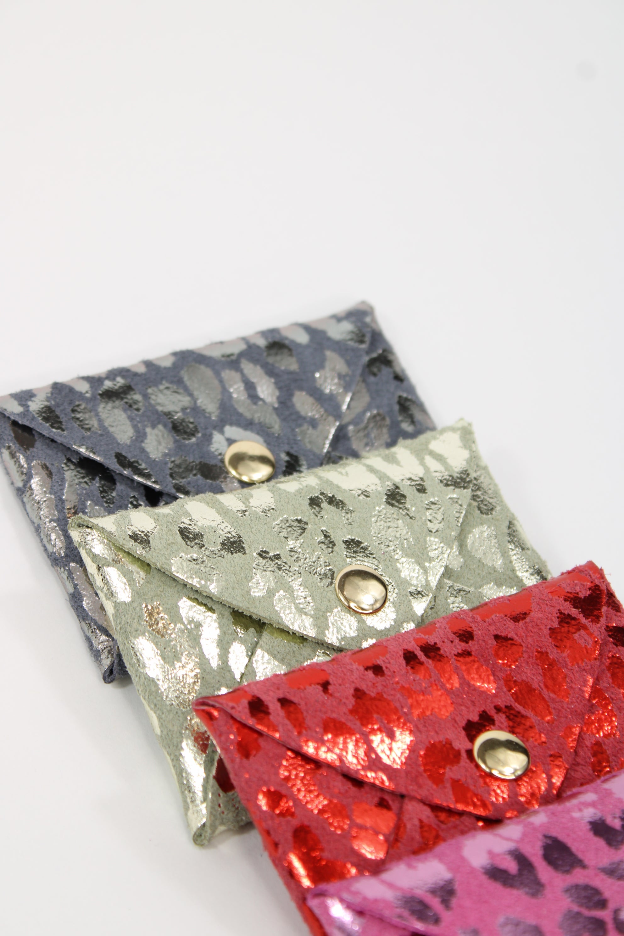 Pochette en cuir Léo