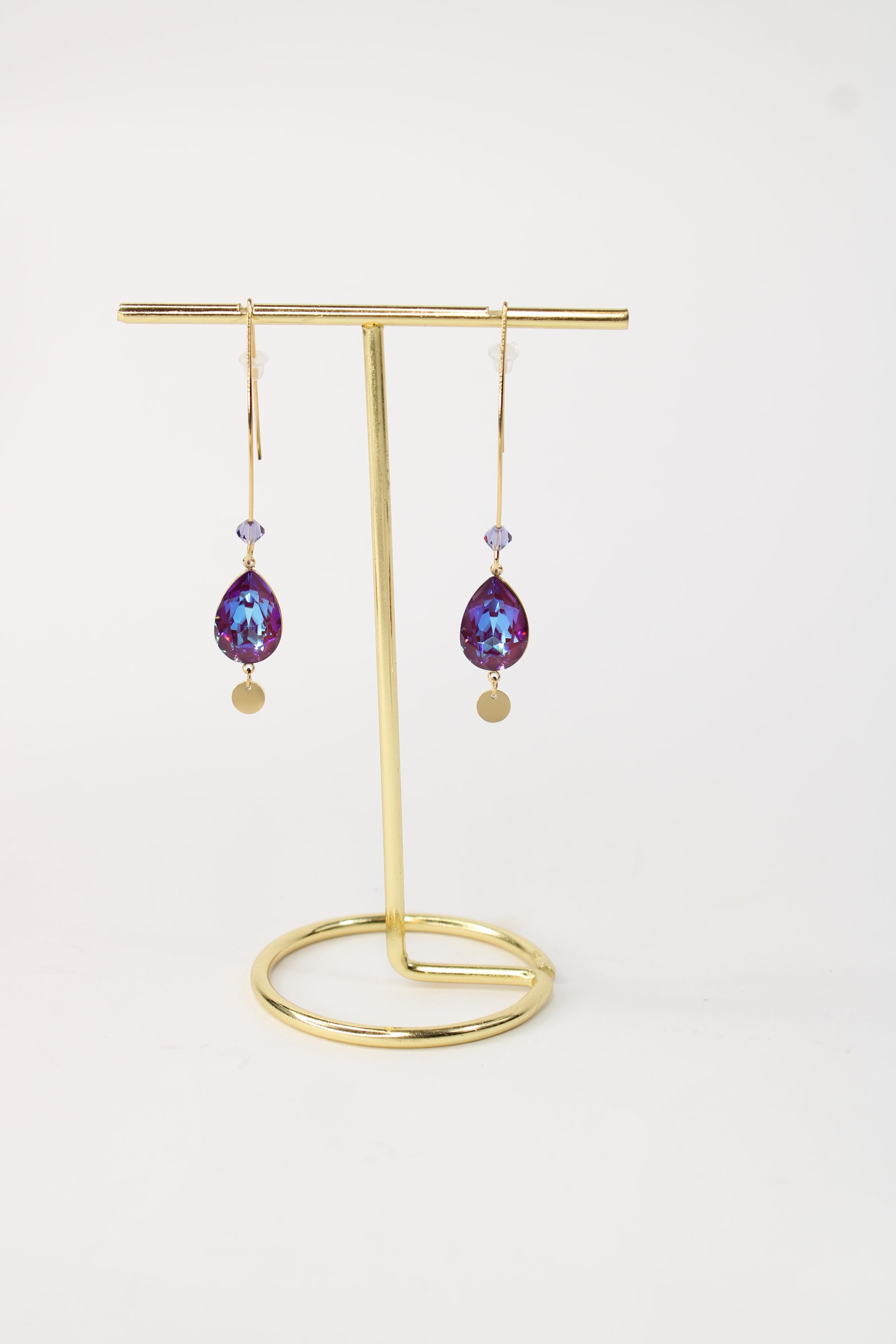 Boucles d'oreilles Éléa violet