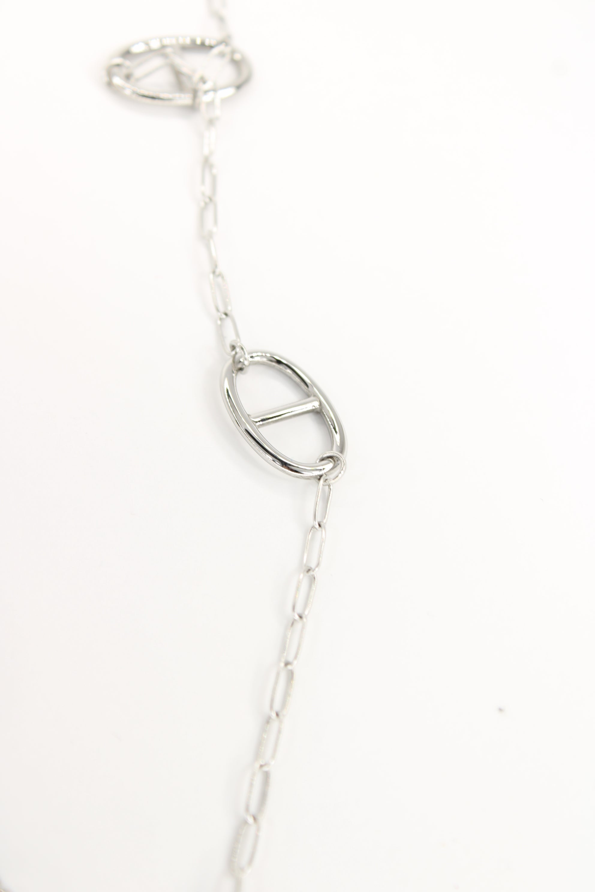 Sautoir Elena doré — Collier long à maillons & pendentifs ovales