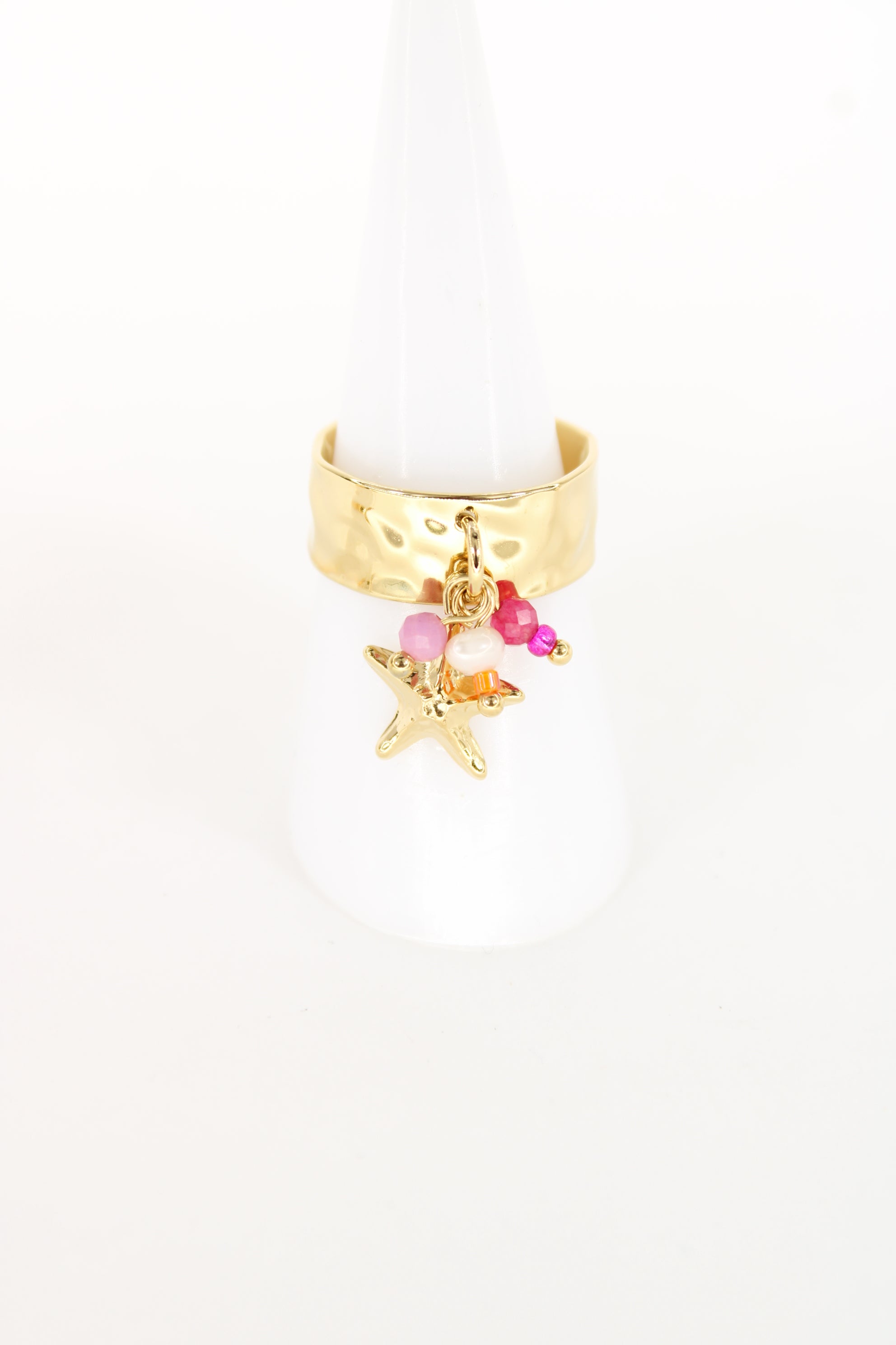☀️ Bague Soléa – Manchette Dorée & Étoile Summer