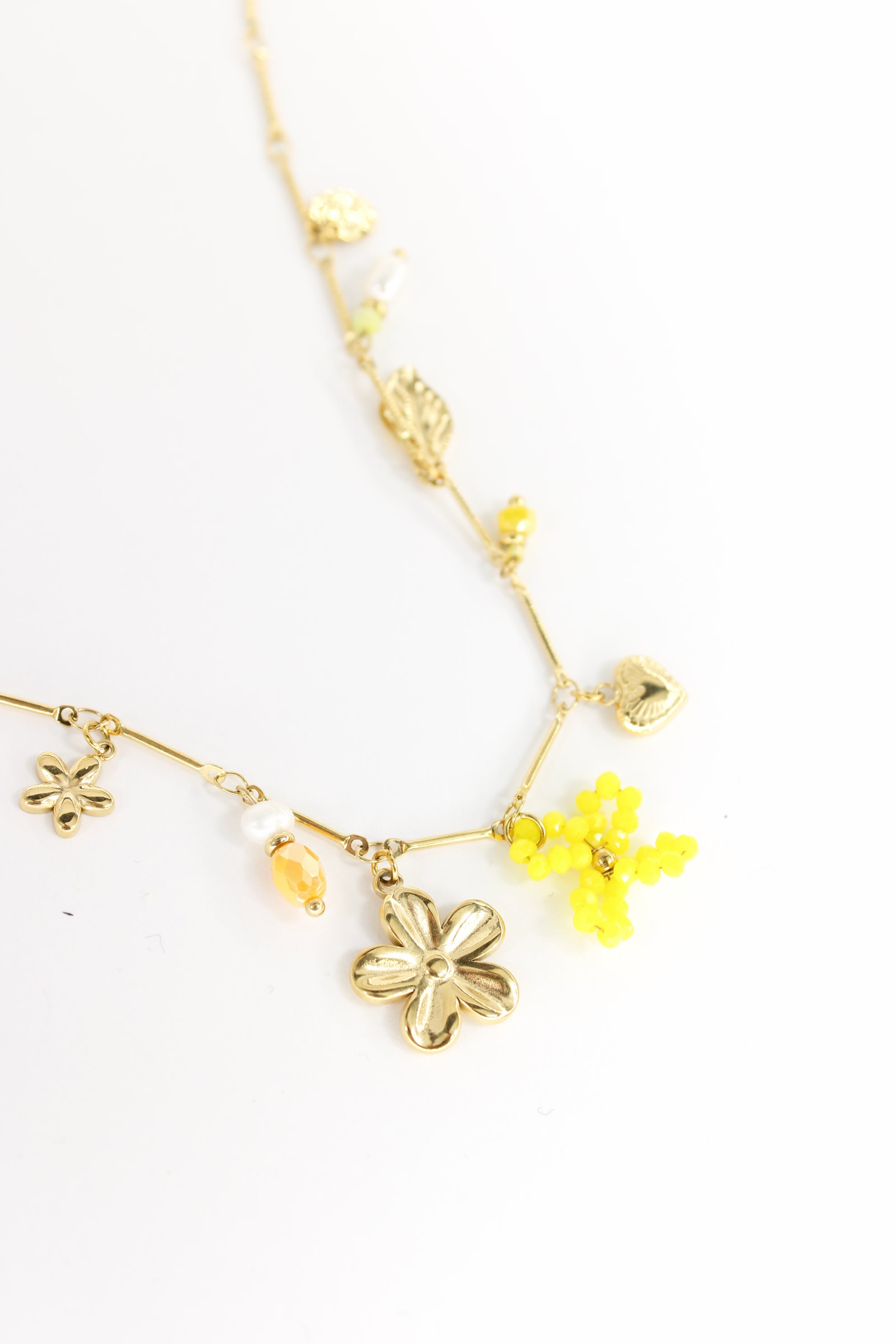 🌸 Collier Elina – Collier Fleur & Perles Pastel