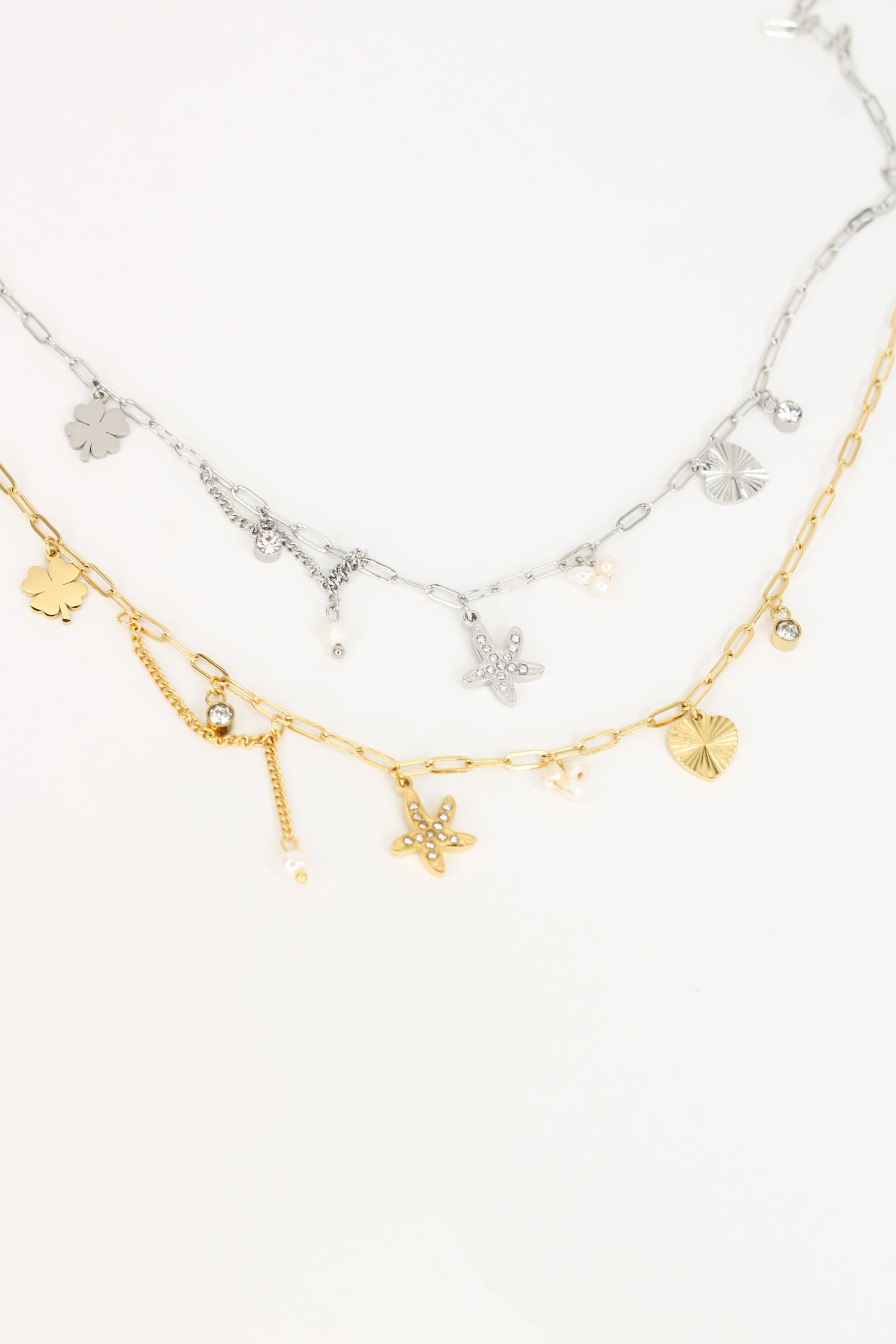 🌊 Collier Naïa – Collier Étoile de Mer & Cœur Doré