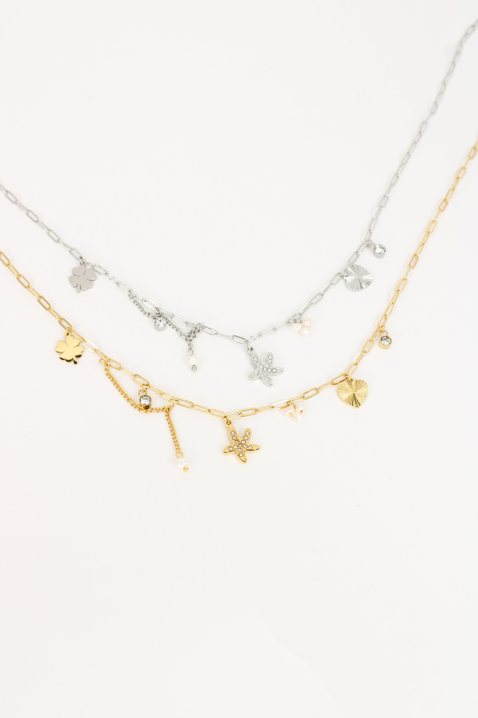 🌊 Collier Naïa – Collier Étoile de Mer & Cœur Doré