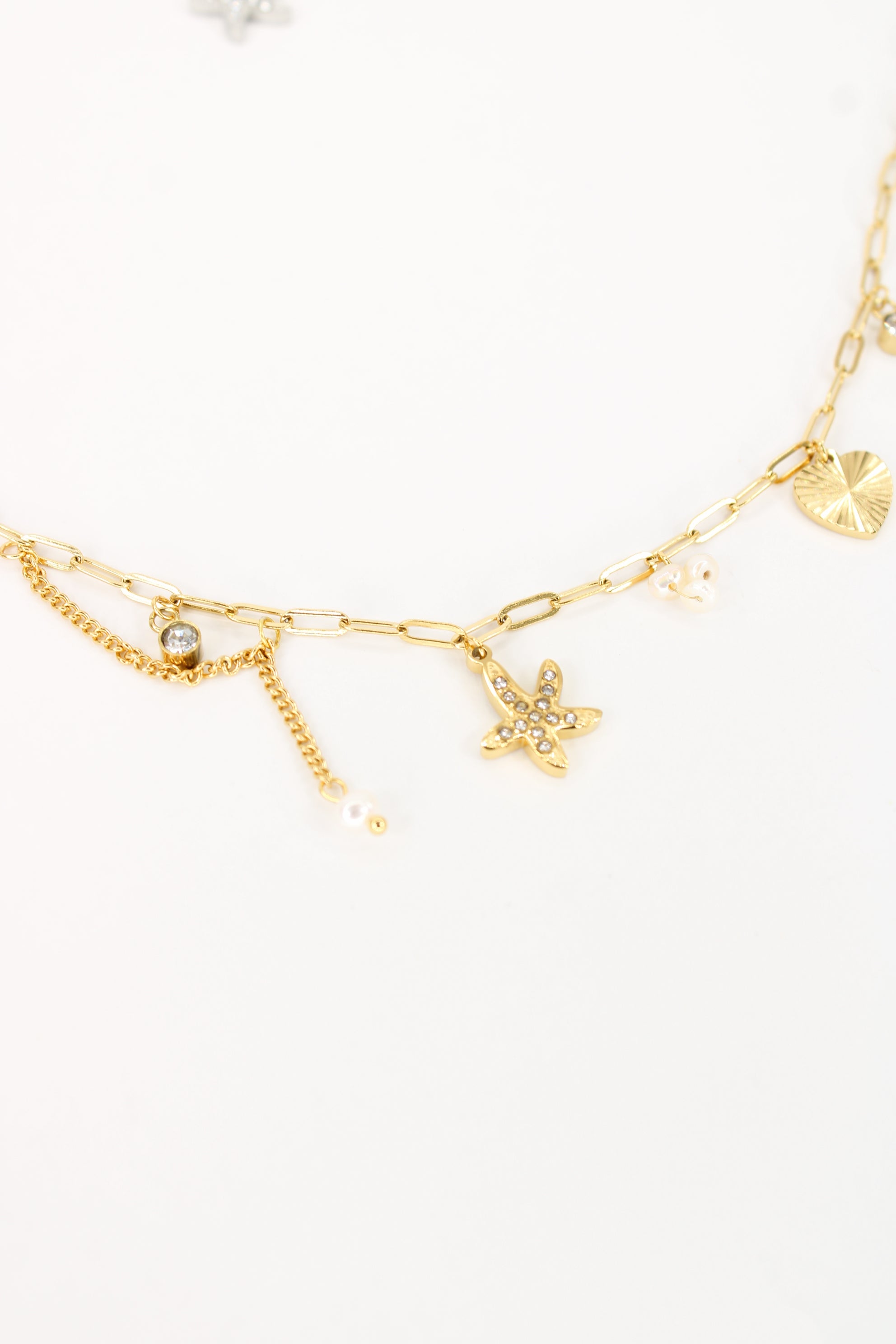 🌊 Collier Naïa – Collier Étoile de Mer & Cœur Doré