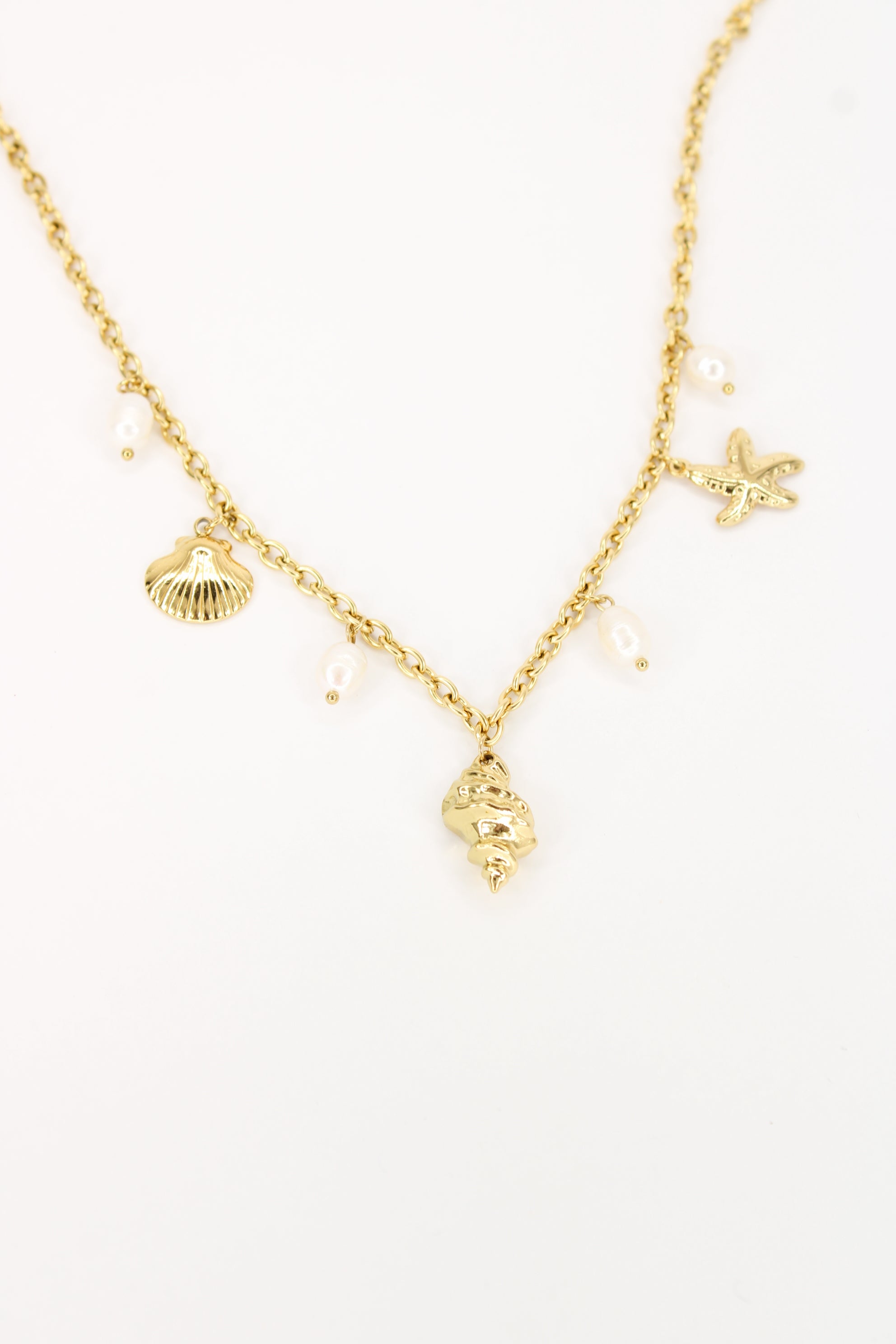 đ Collier Maldives â Collier Coquillage & Ătoile de Mer DorĂ©