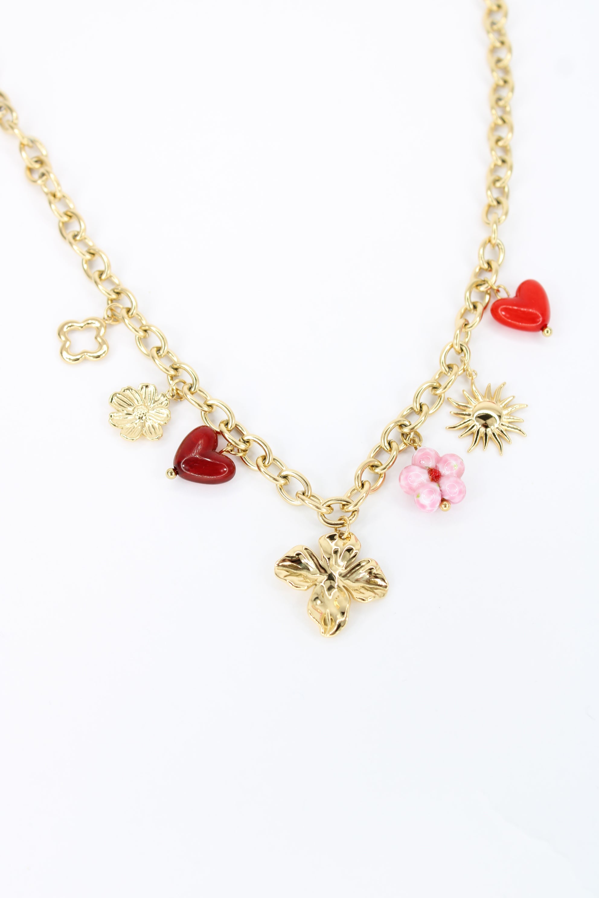 🌸 Collier Lyana – Collier Chaîne & Breloques Soleil
