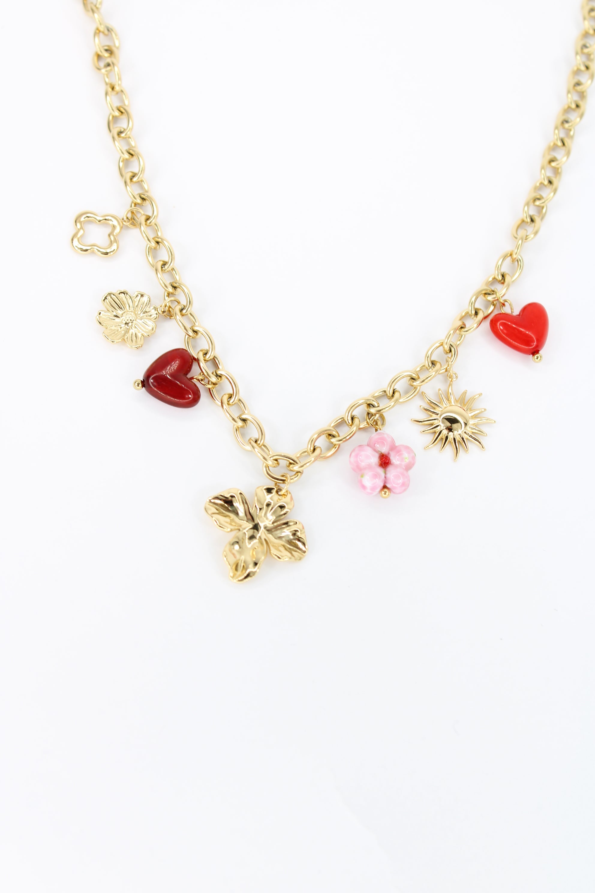 🌸 Collier Lyana – Collier Chaîne & Breloques Soleil