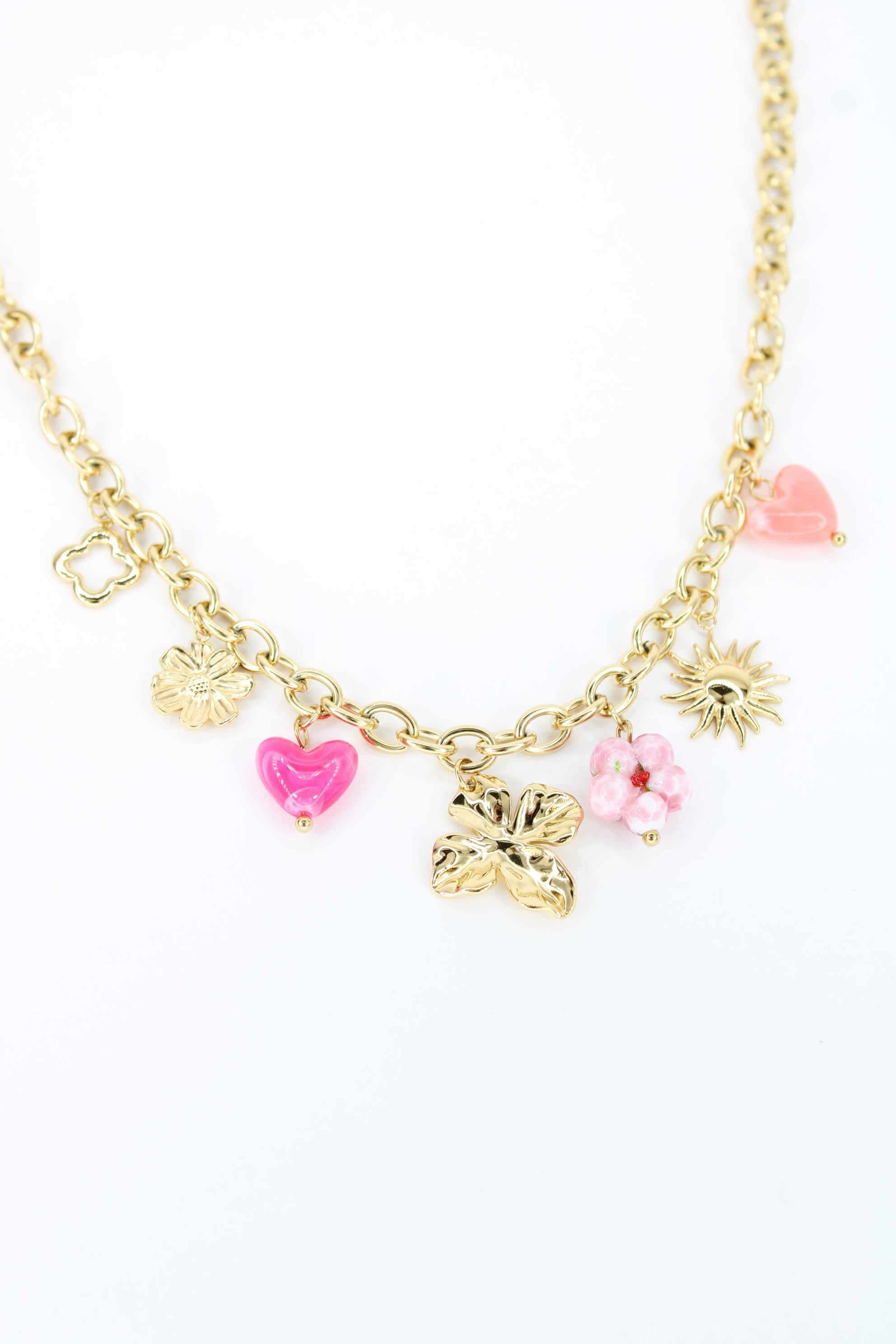 🌸 Collier Lyana – Collier Chaîne & Breloques Soleil