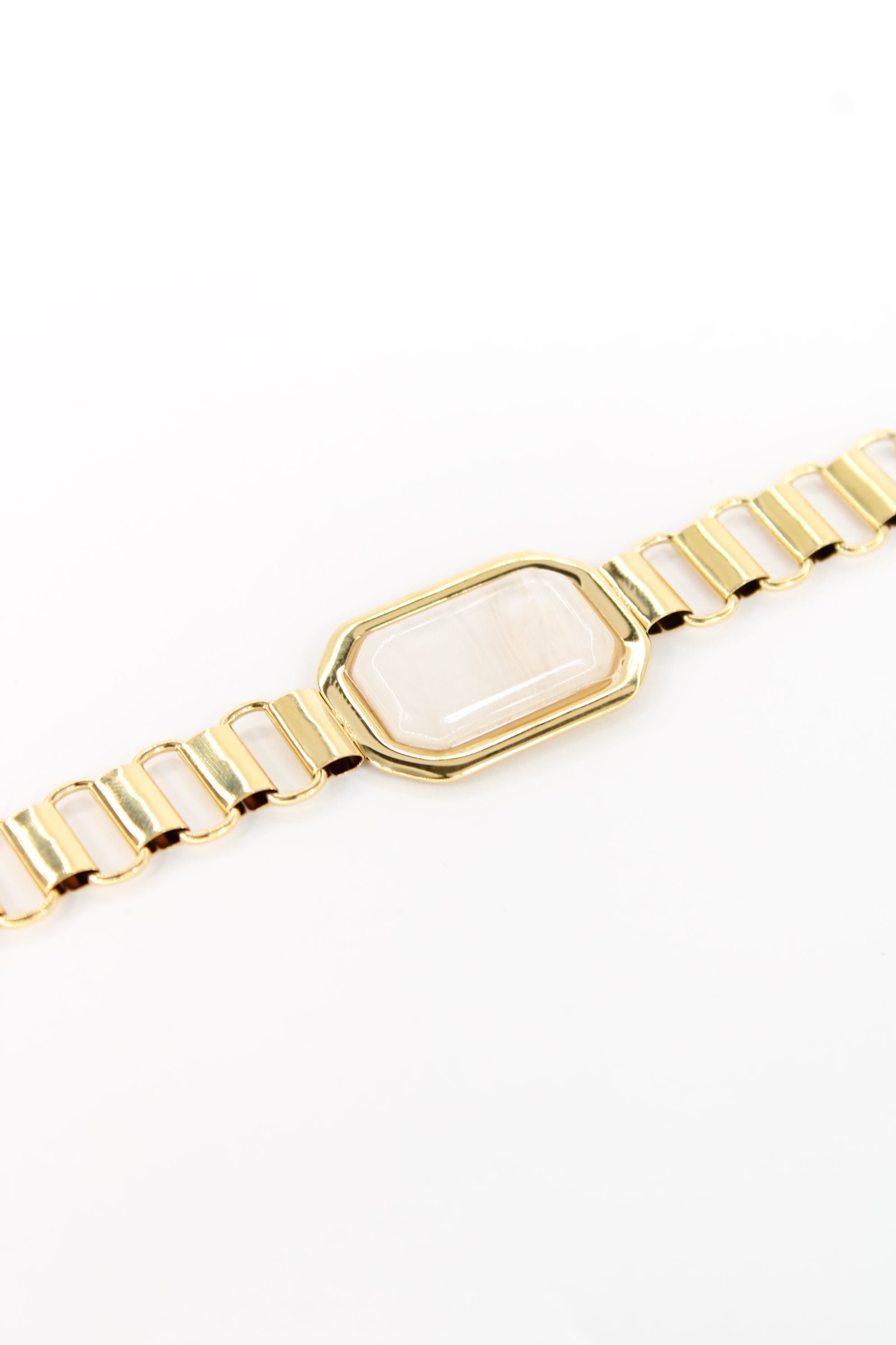 ✨ Bracelet Althéa Nacre – Bracelet Doré et Pierre Nacrée