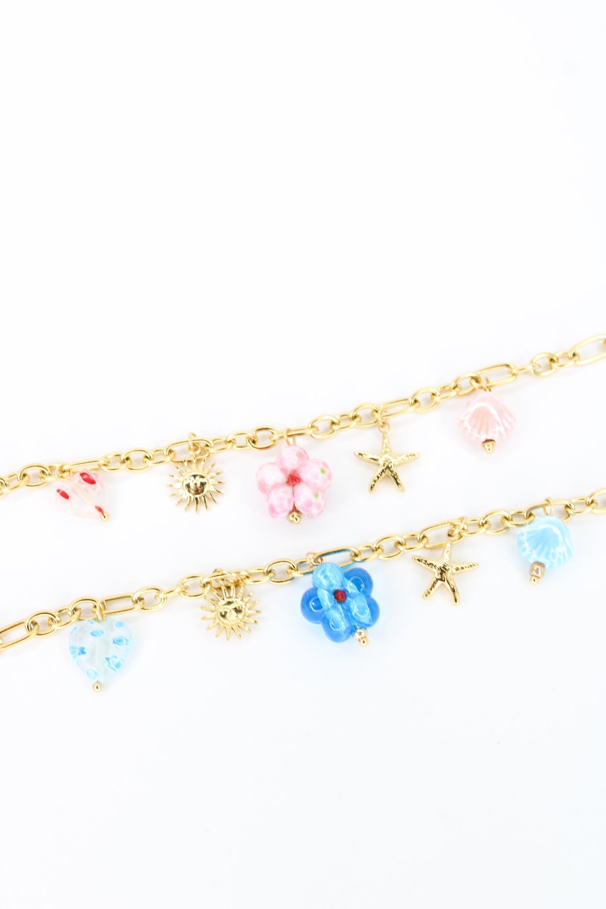 ✨ Bracelet Fidji – Charms Soleil & Étoile de mer