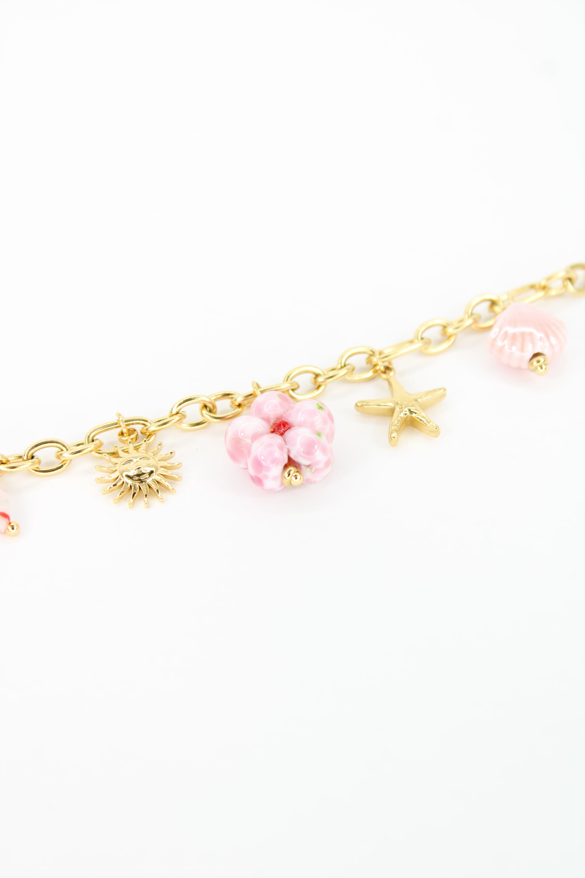 ✨ Bracelet Fidji – Charms Soleil & Étoile de mer