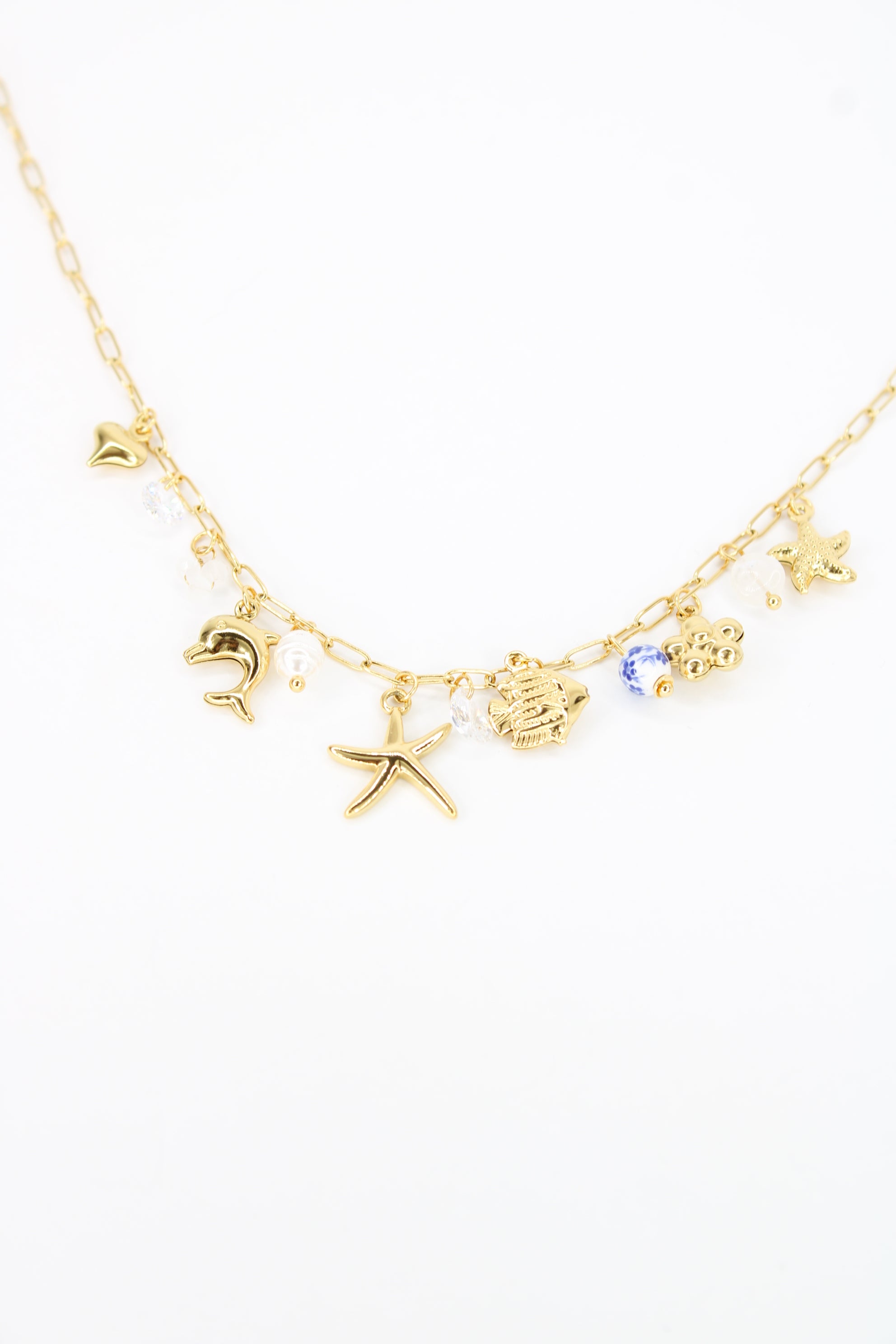 ✨ Collier Marélia – Collier Marin Charms & Perles Colorées