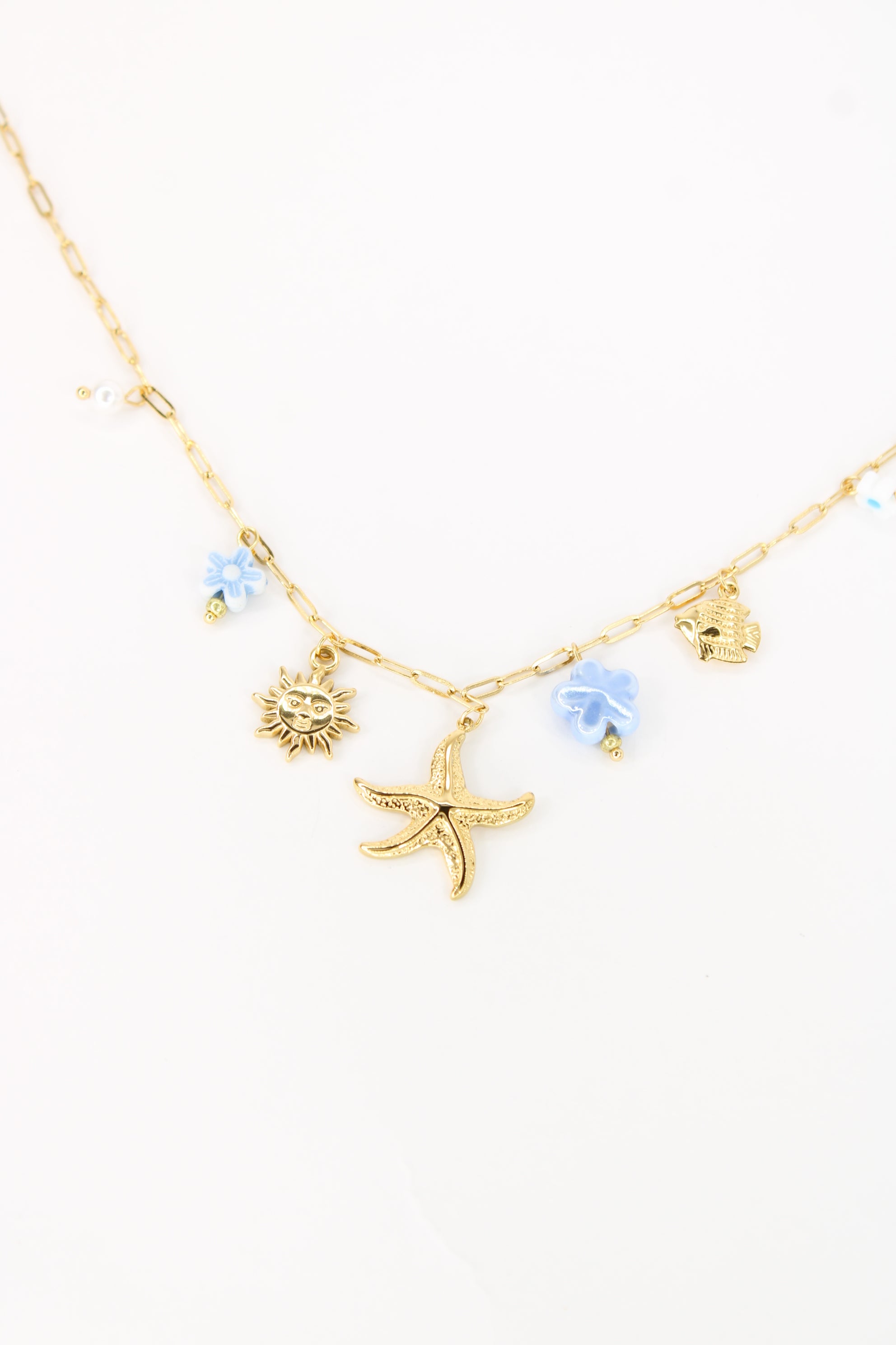 ✨ Collier Naélia – Collier Marin Étoile de Mer & Soleil