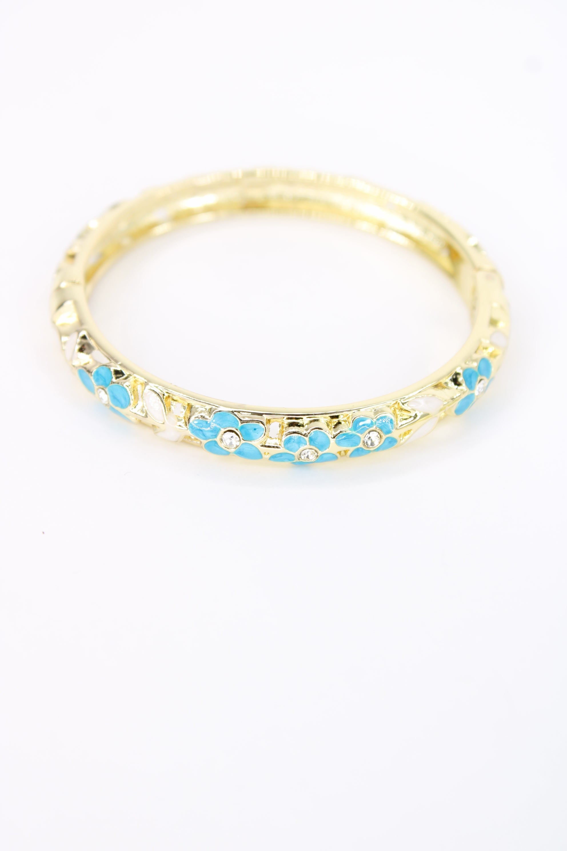 ✨ Jonc Lizéa – Émail Coloré & Cristaux