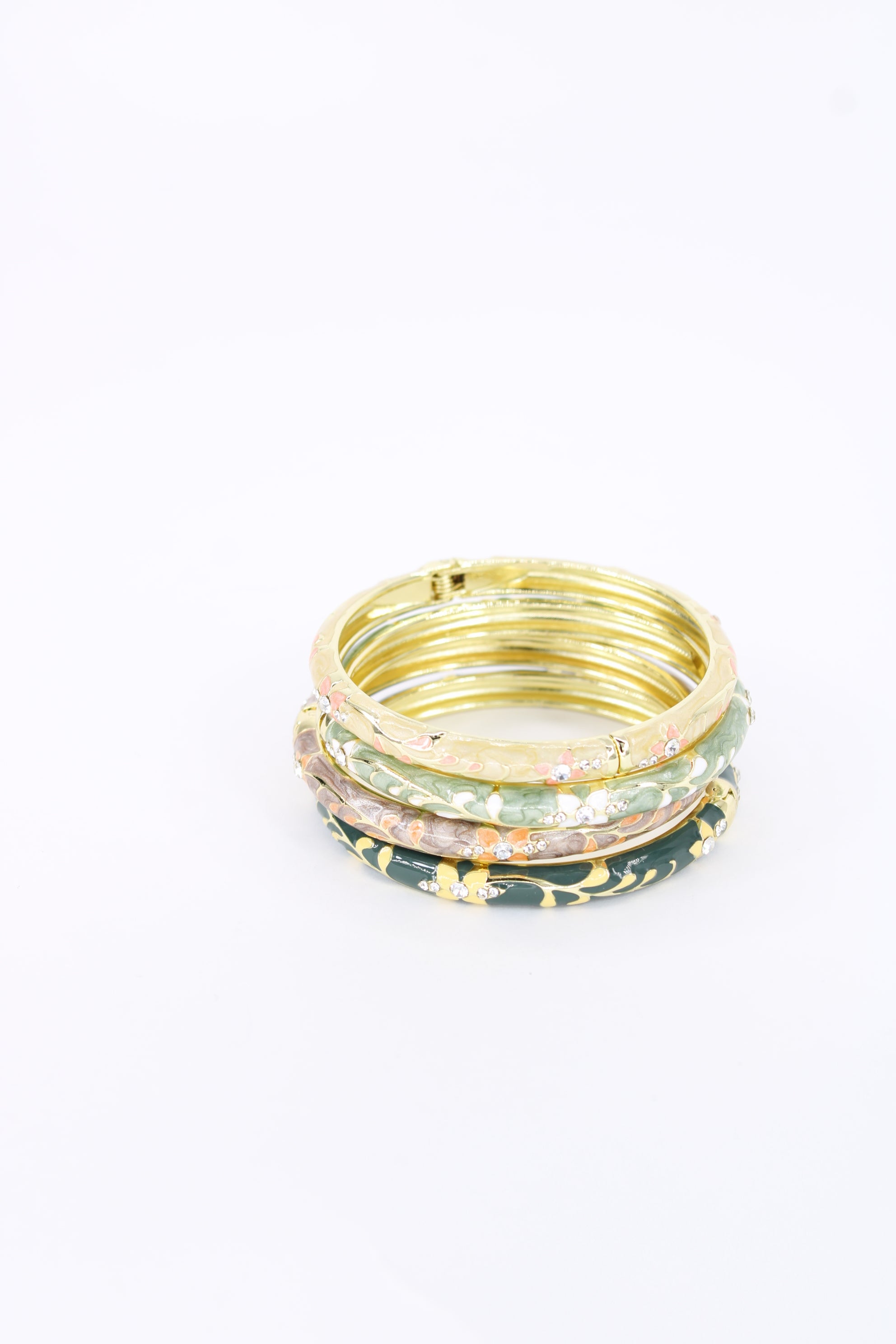 ✨ Jonc Lizéa – Émail Coloré & Cristaux