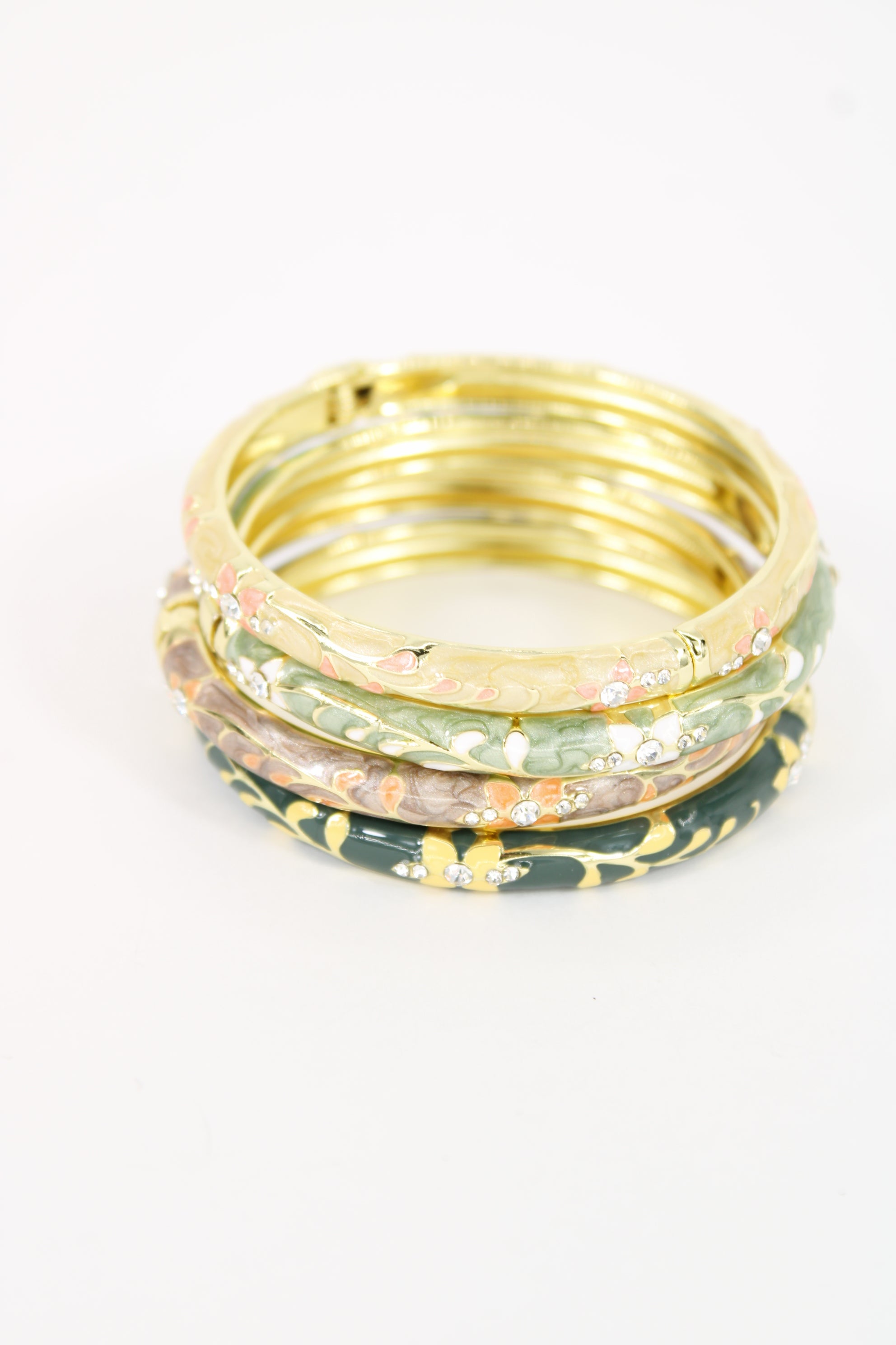 ✨ Jonc Lizéa – Émail Coloré & Cristaux