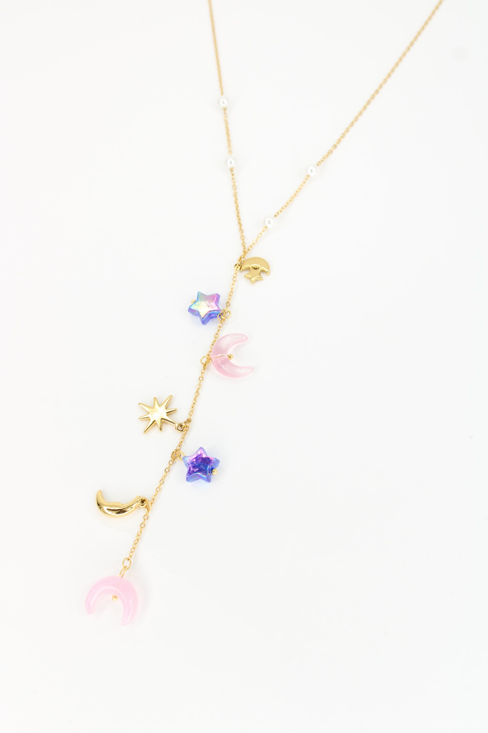 ✨ Collier Astria – Étoiles & Lunes