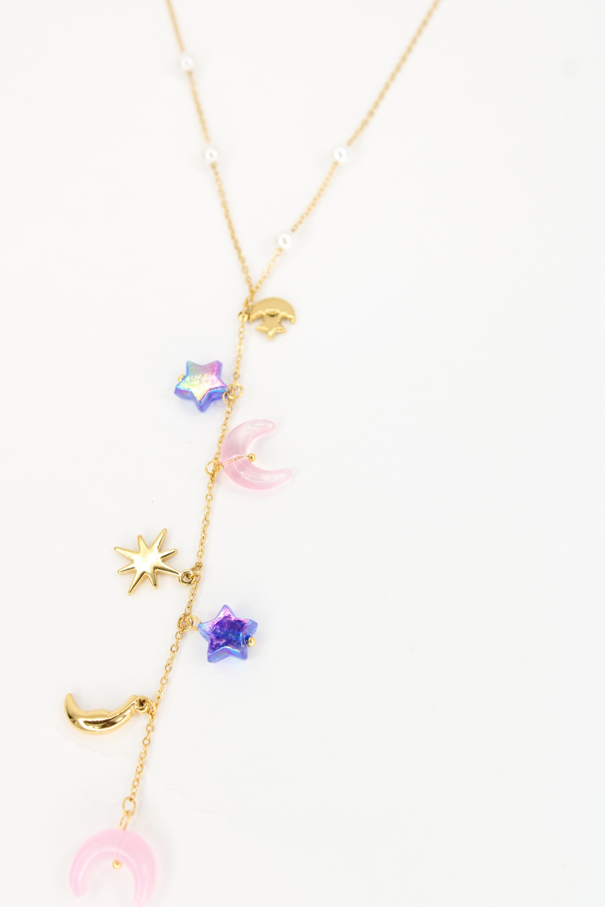 ✨ Collier Astria – Étoiles & Lunes