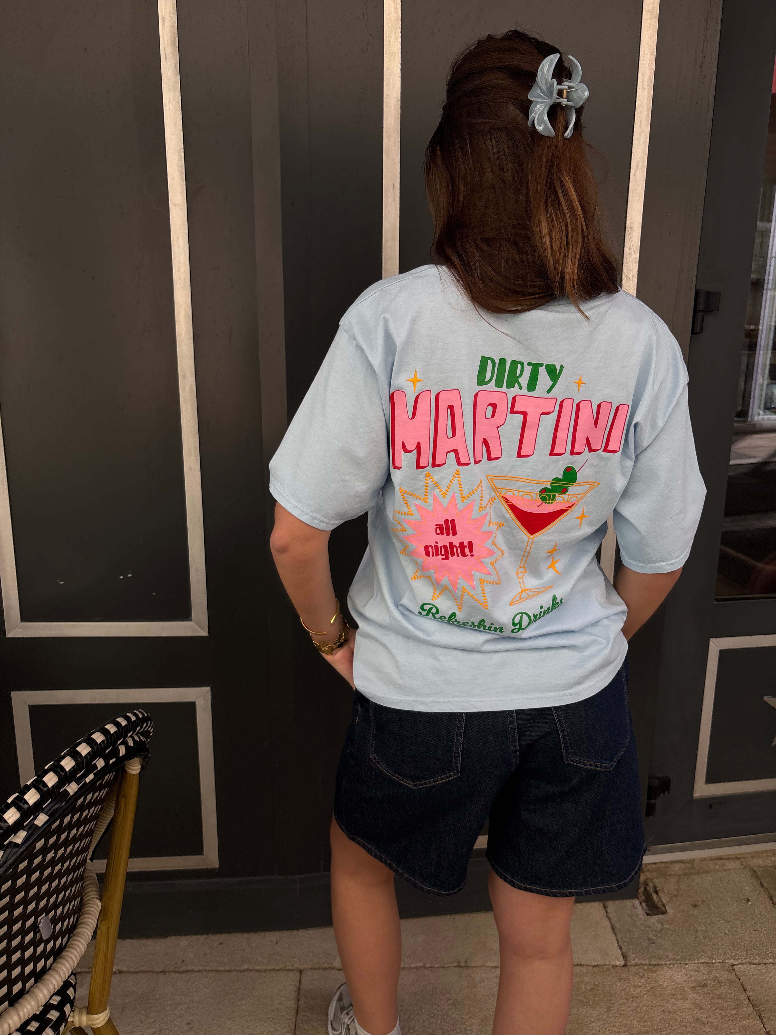 T-shirt Martini bleu