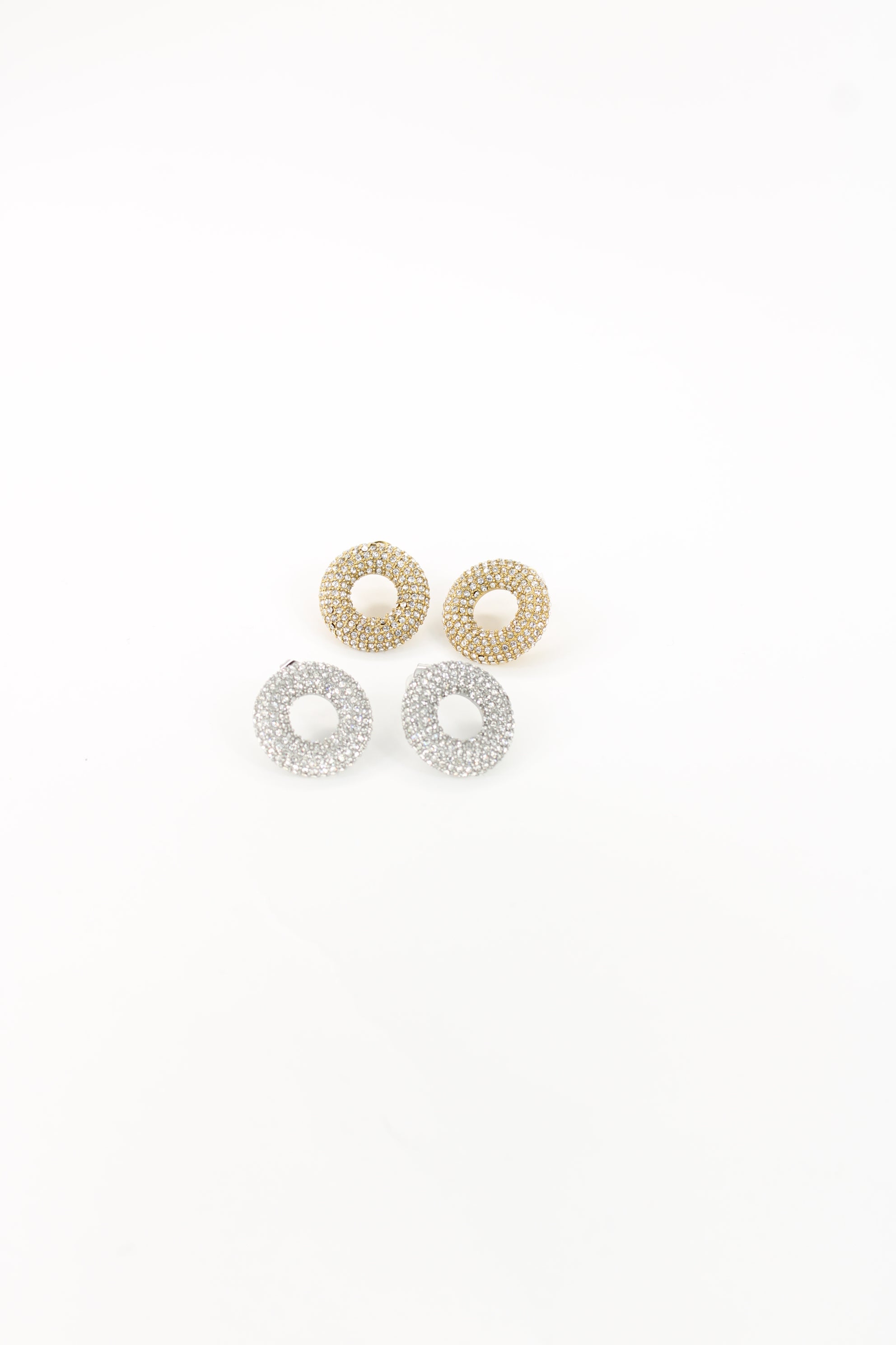 ✨Boucles d'oreilles Aurore - Boucles rondes Scintillantes en Acier Inoxydable