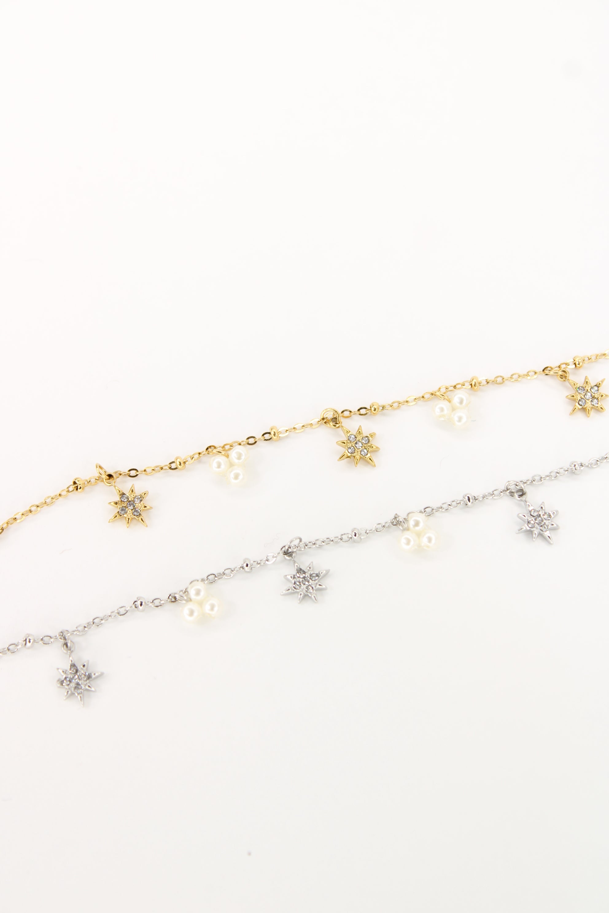 ✨Bracelet Astéria - Bracelet Étoiles et Perles en Acier Inoxydable