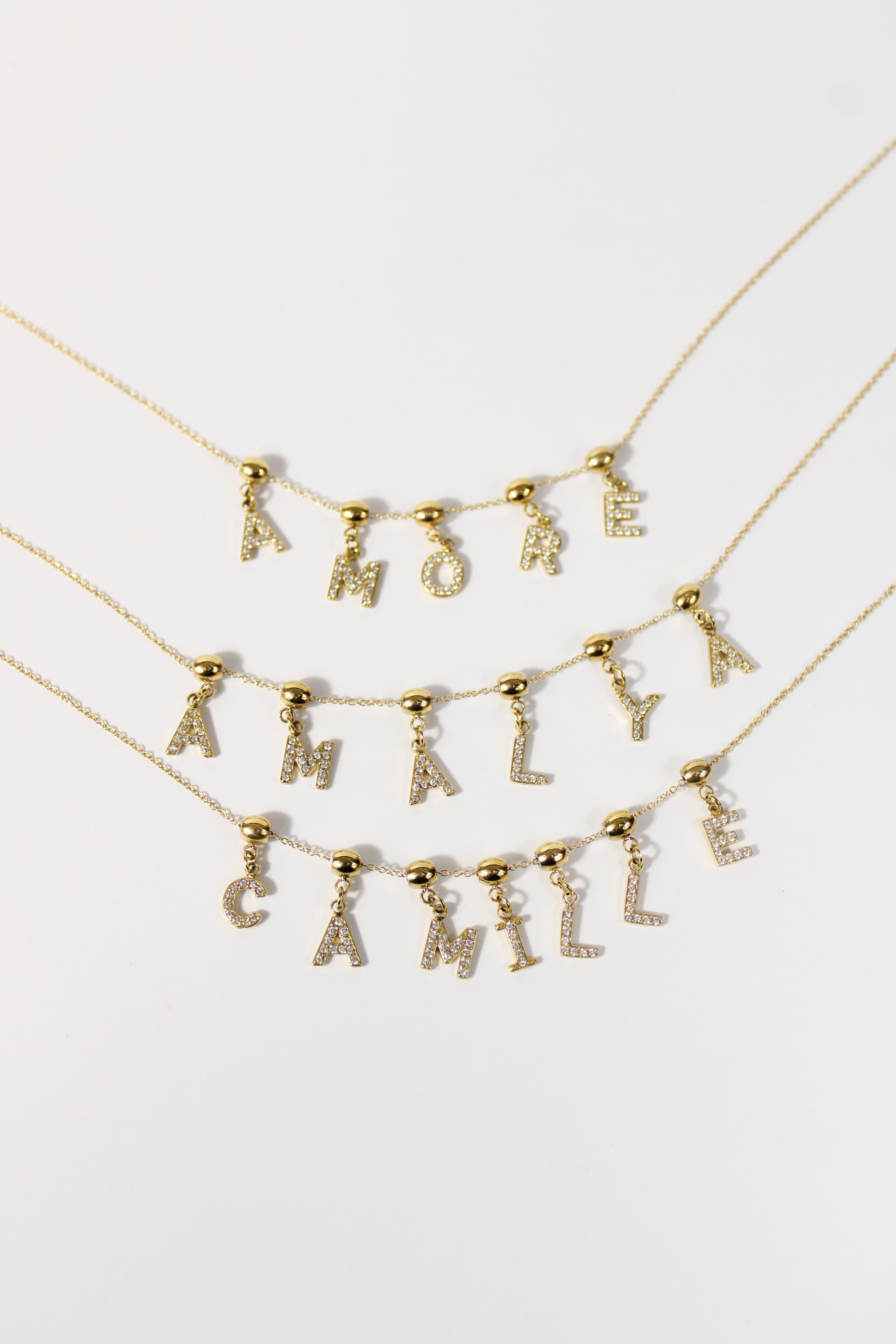 Personalized necklace (€30 to €84)