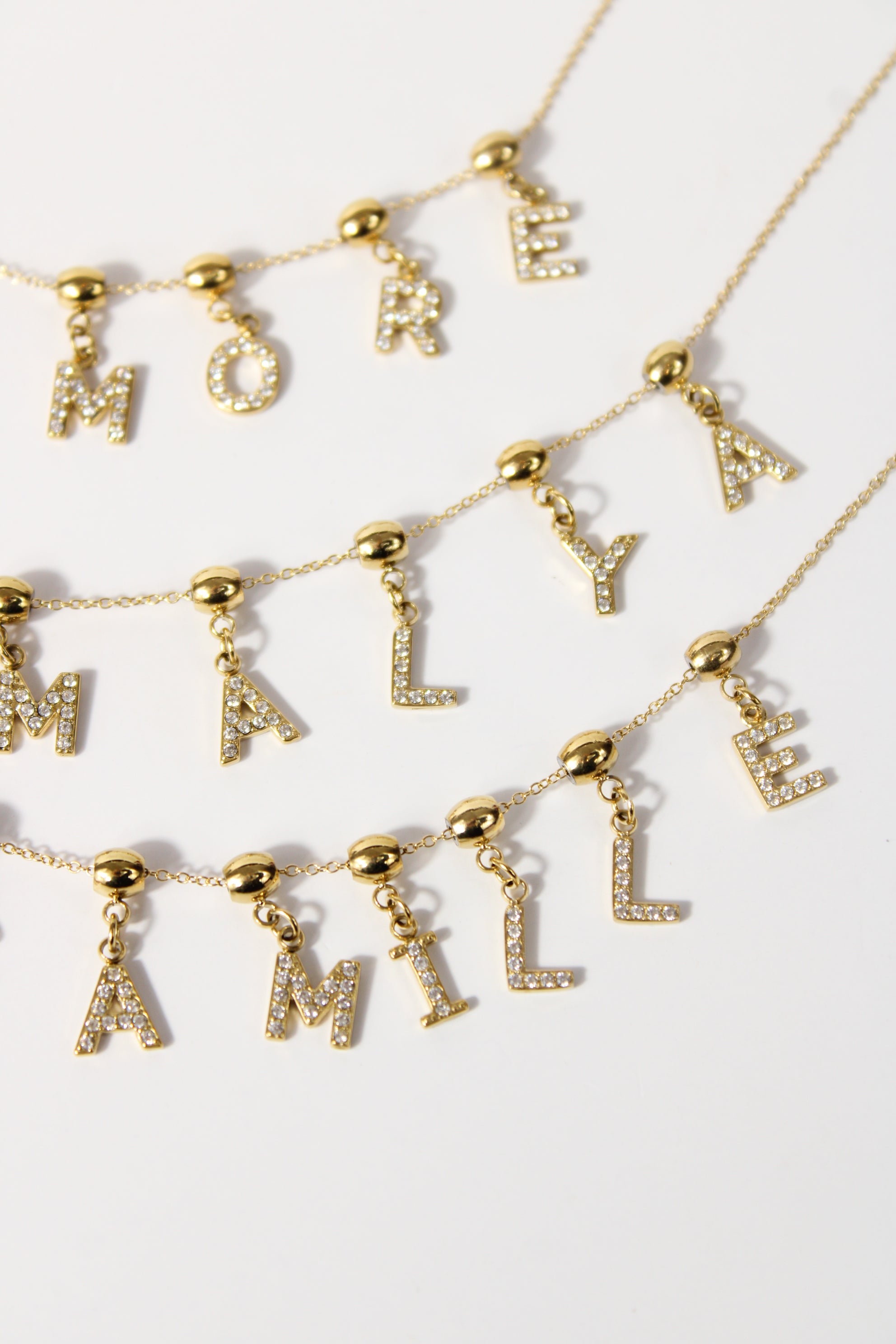 Personalized necklace (€30 to €84)