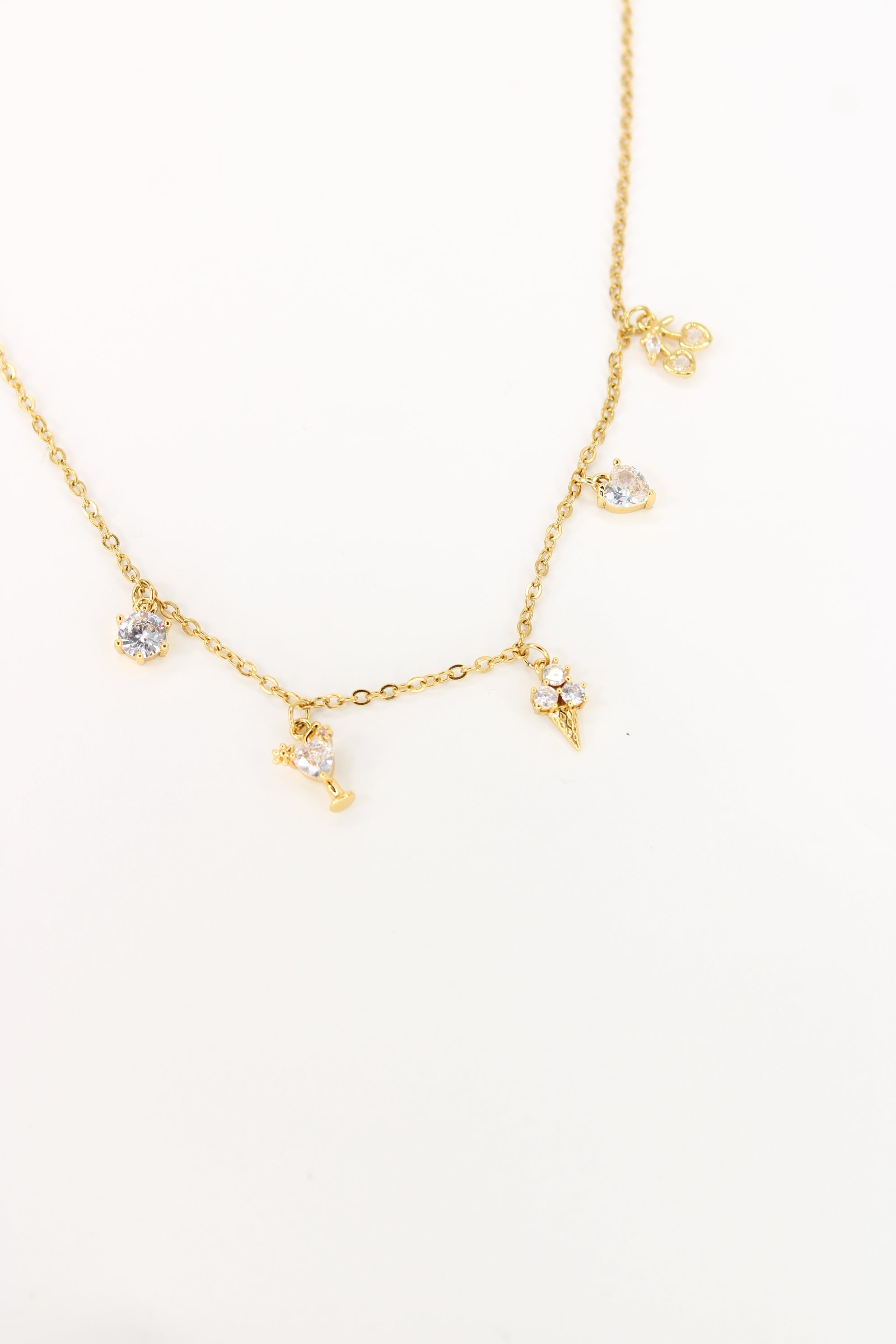 ✨Collier Sucréa - Collier Charms Scintillants en Acier Inoxydable