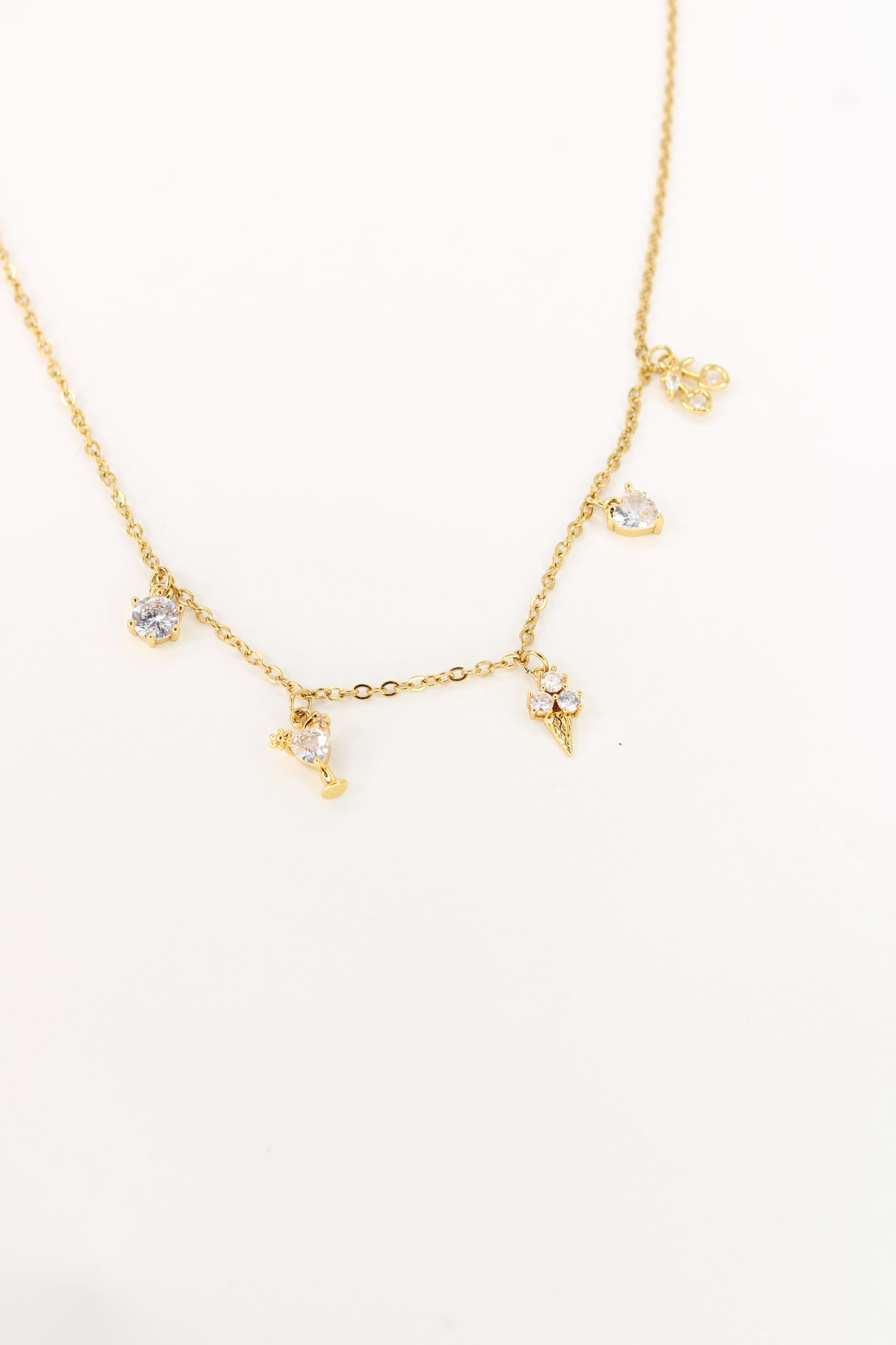 ✨Collier Sucréa - Collier Charms Scintillants en Acier Inoxydable