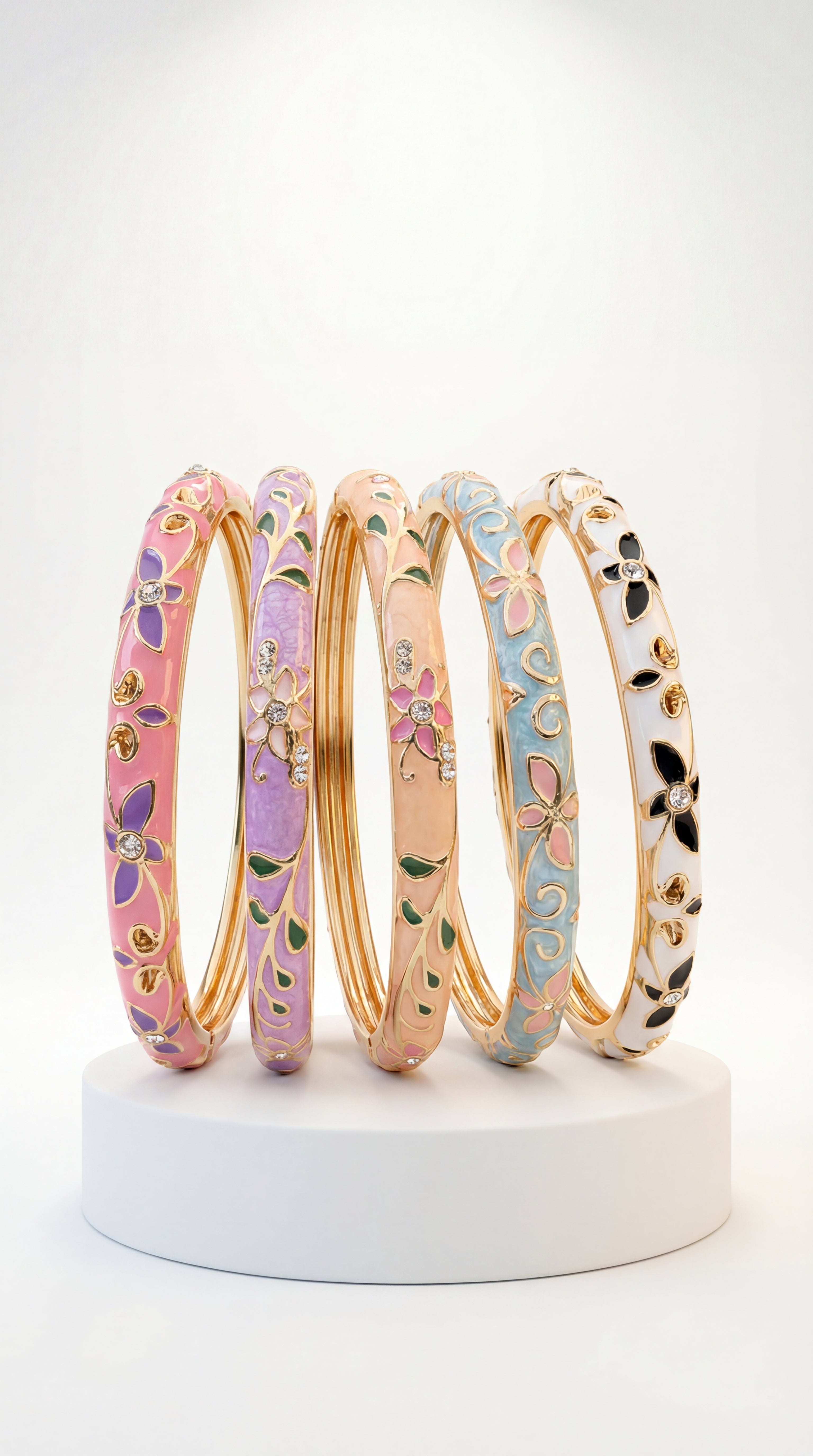 ✨ JONC LIZÉA – ÉMAIL COLORÉ & CRISTAUX