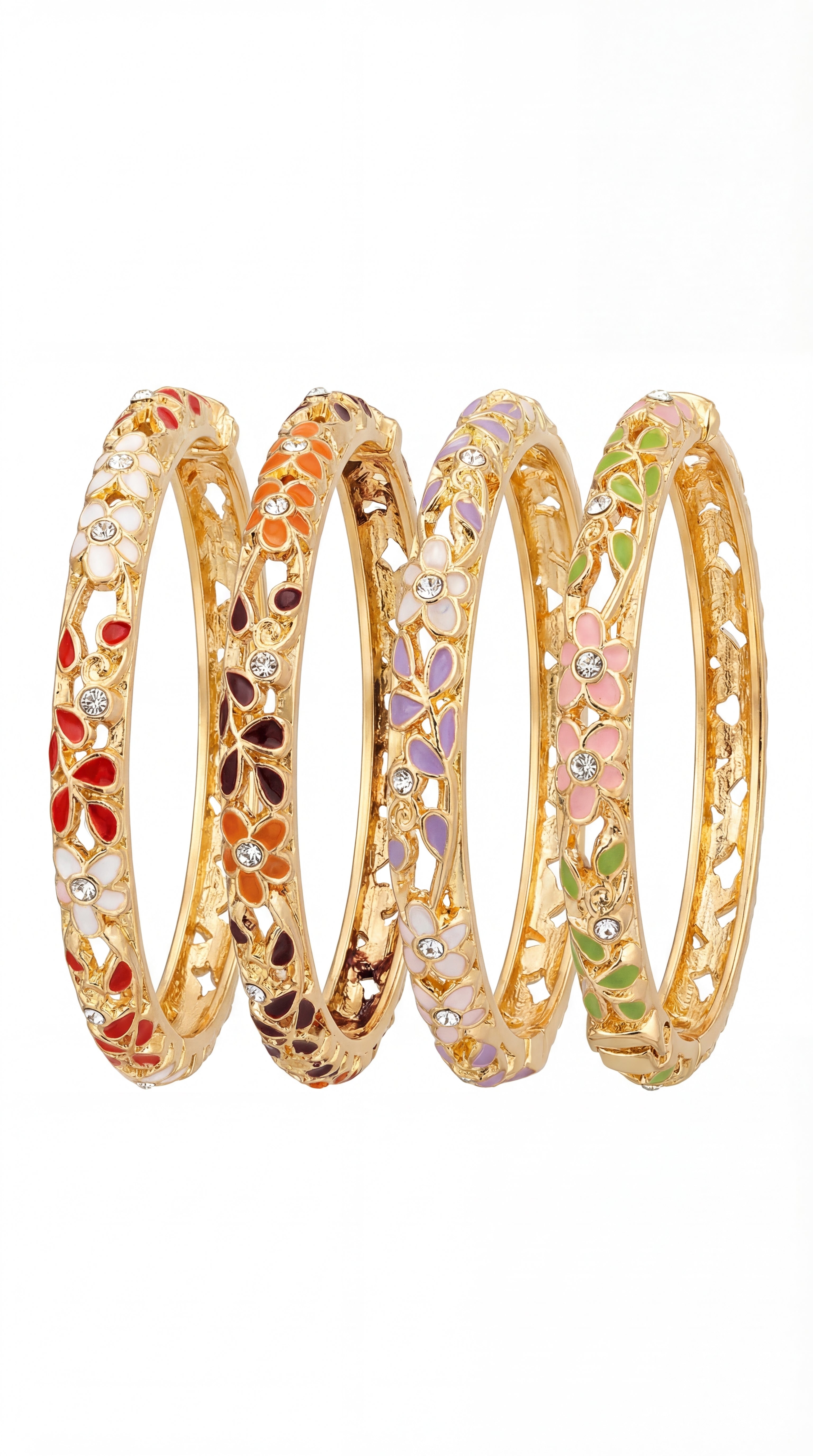 ✨ JONC LIZÉA – ÉMAIL COLORÉ & CRISTAUX