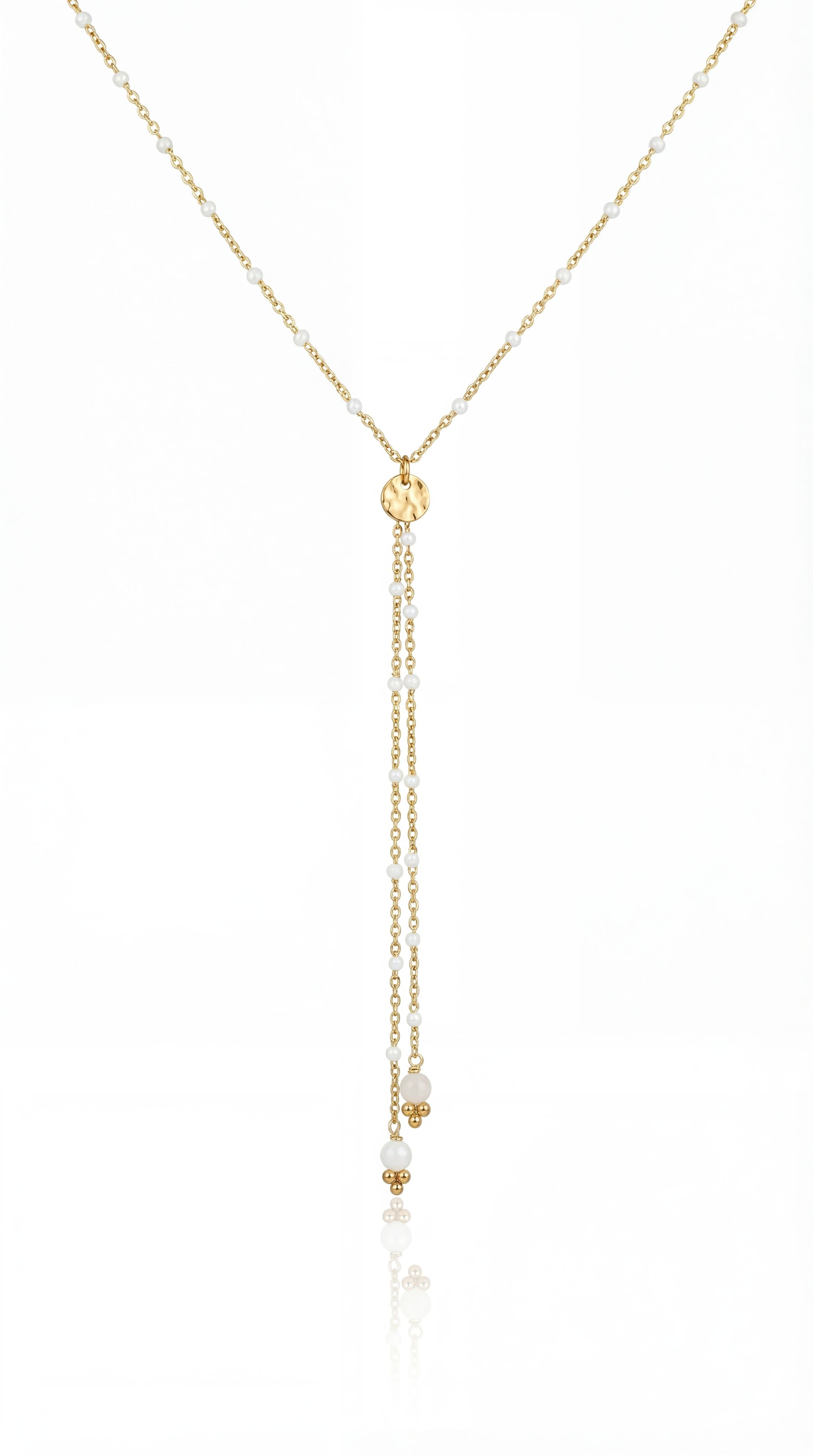 ✨ Collier Noémie – Élégance fine & cascade perlée