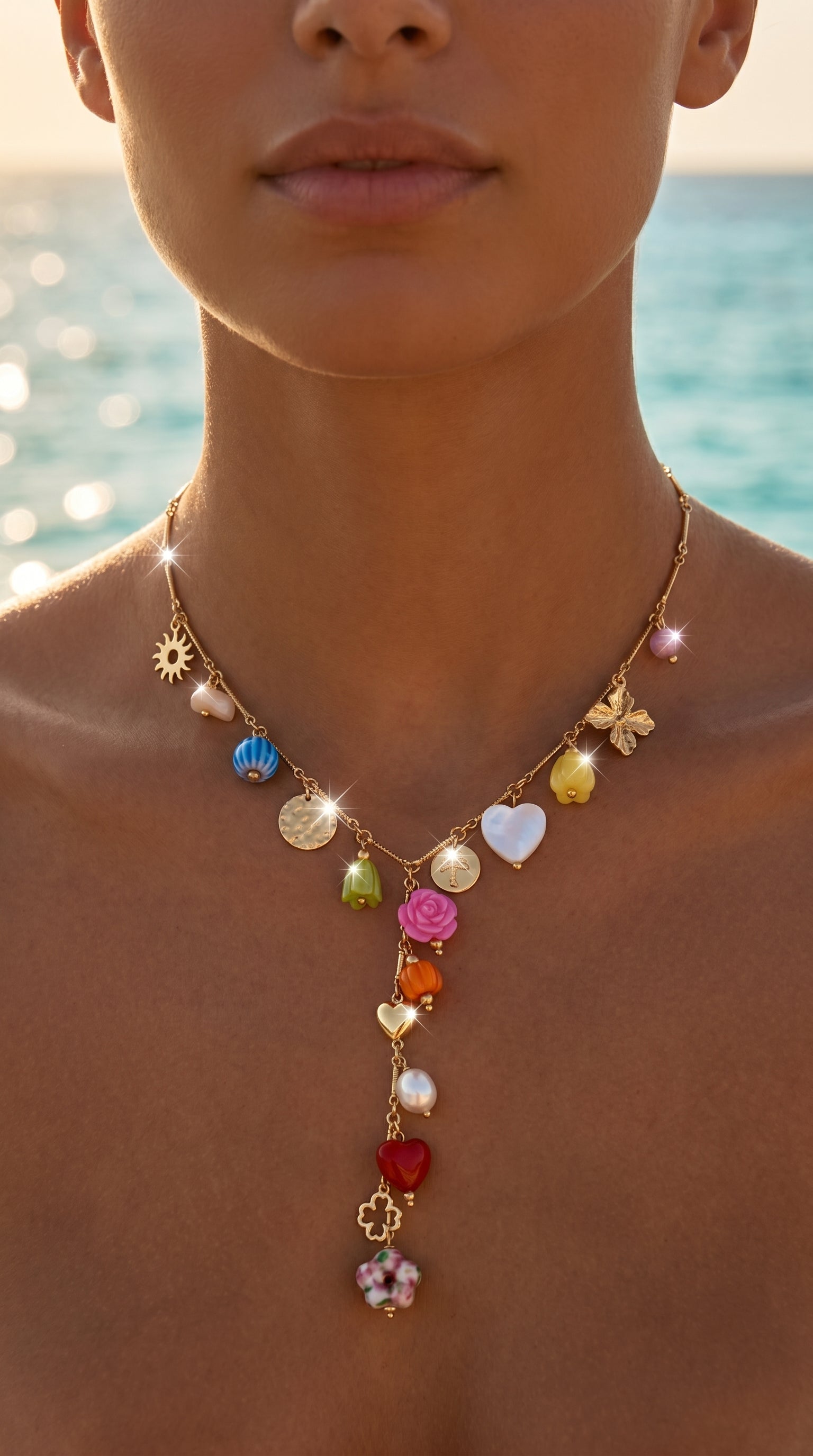 Collier Y "Tyna" – Coloré, Bohème & Plein de Fantaisie