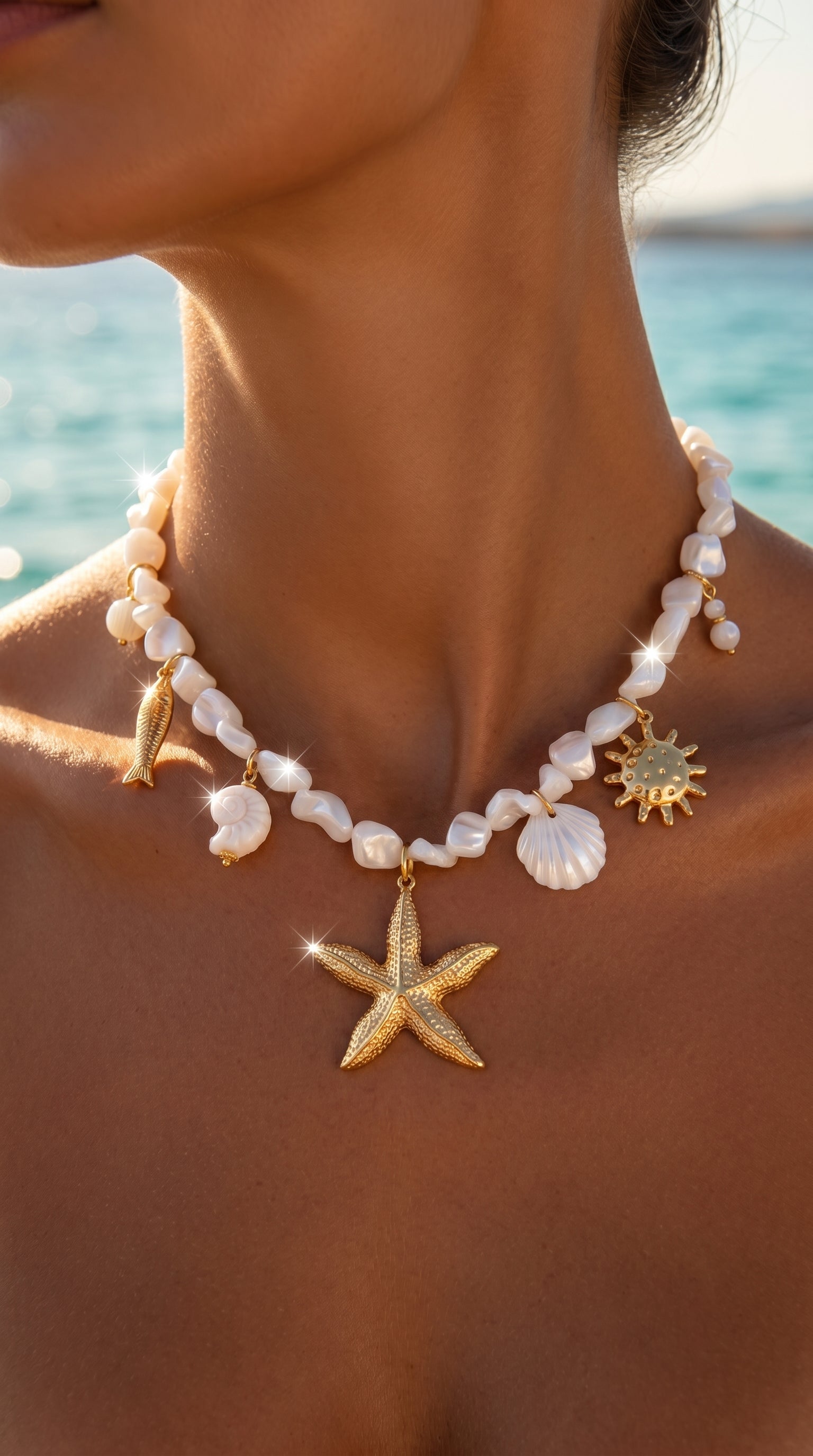 Collier "Loana" – Bohème, Marin & Éclatant