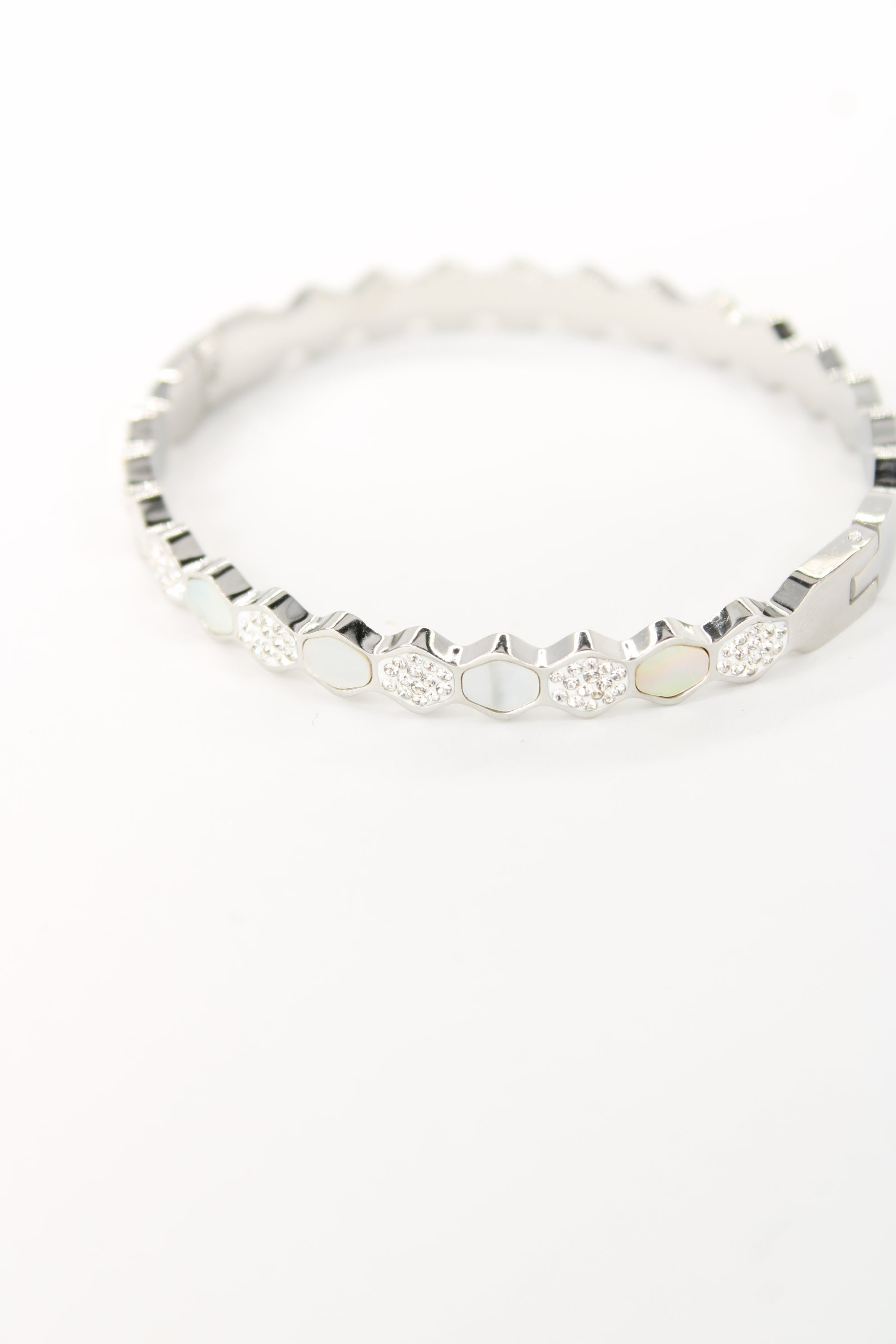 Jonc Alix – Strass & nacre