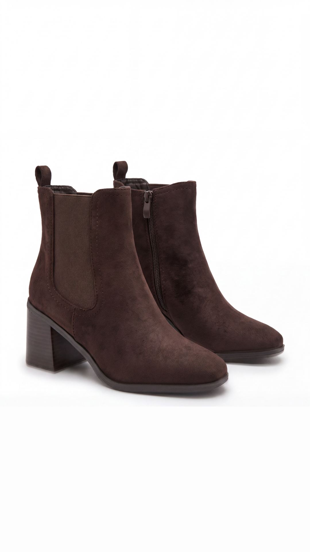 ✨ Bottines à Talon "Heloise" – Marron Chocolat