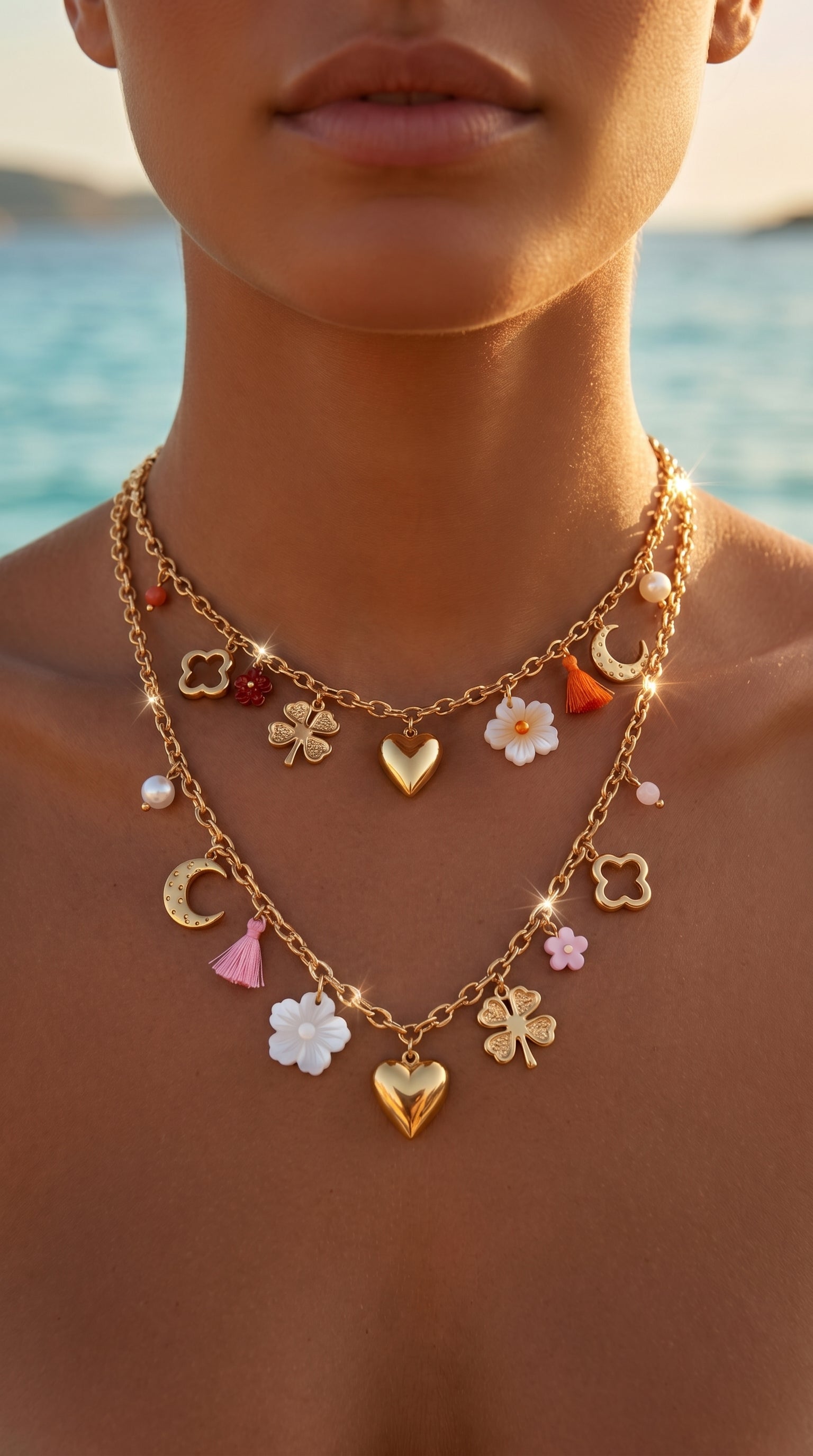 Collier "Gabrielle" – Bohème, Porte-Bonheur & Ultra Tendance