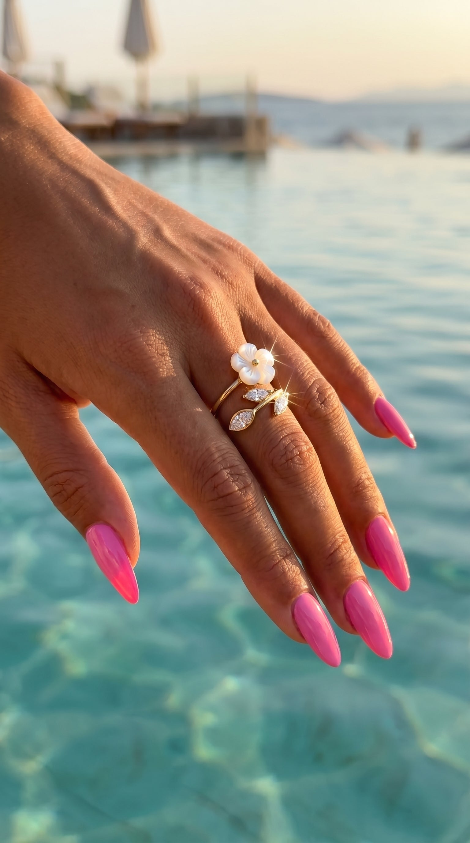 Bague "Anaelle" – Délicate, Fleurie & Lumineuse