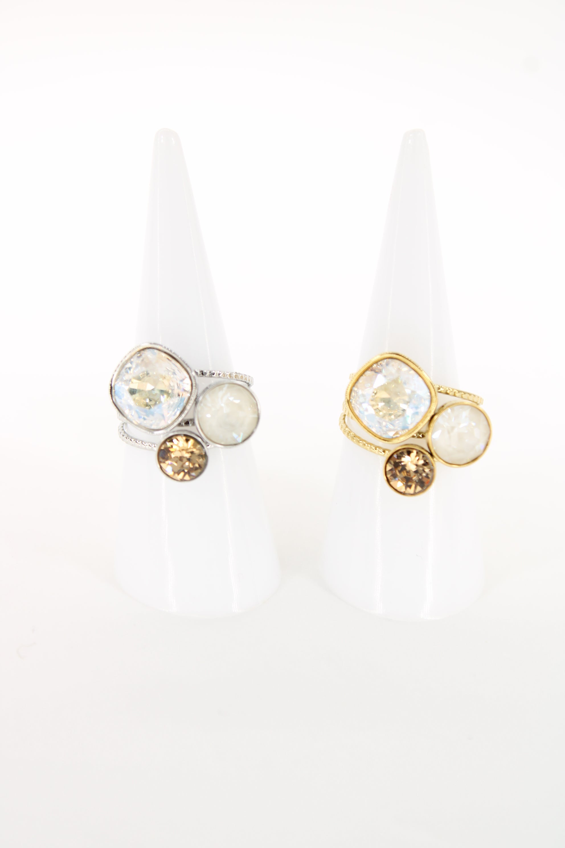 Bague thais - cristaux Swarosvki (création)