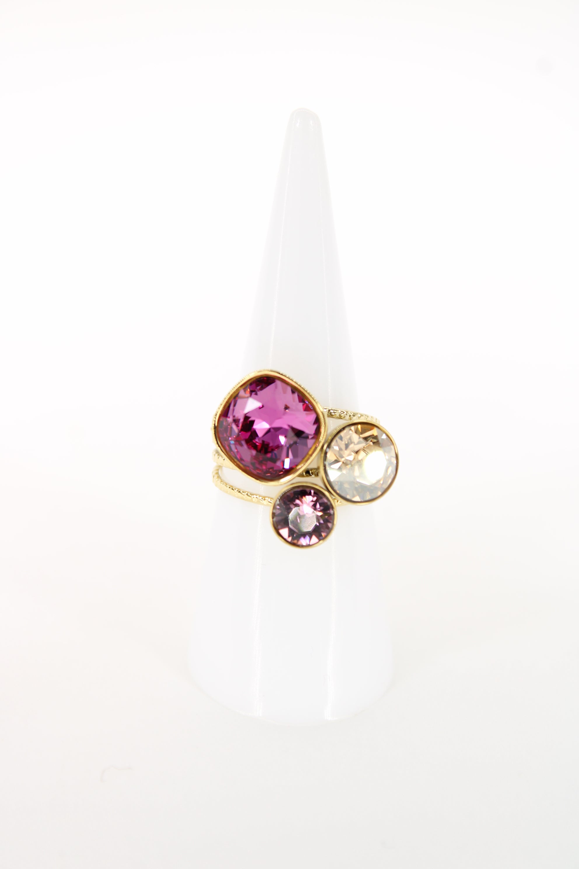Bague Thaïs – Cristaux Swarovski (création)